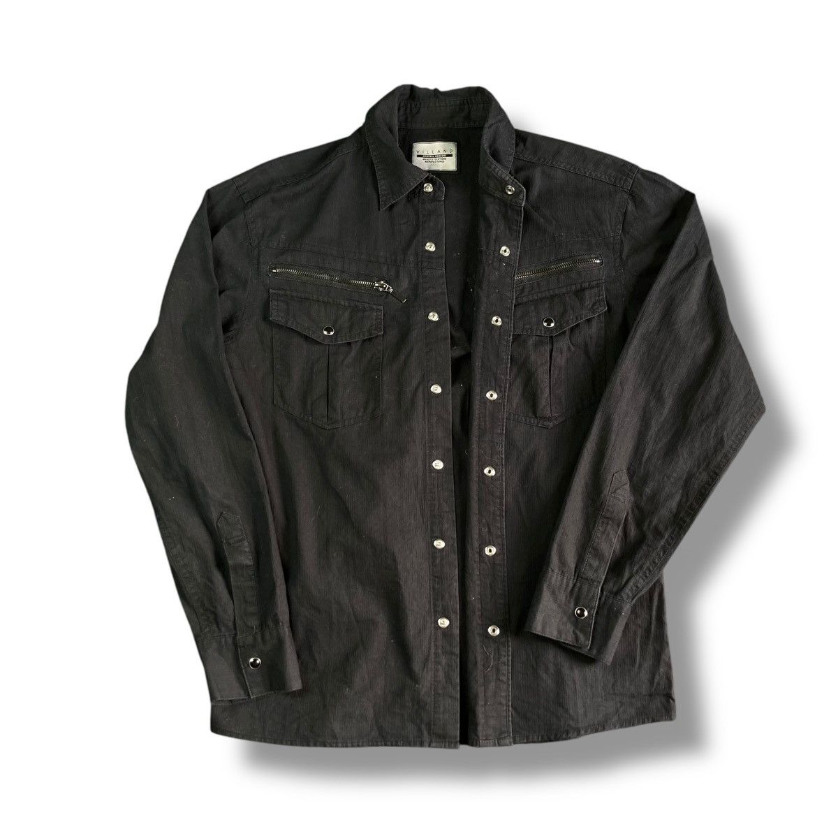 If Six Was Nine 🇯🇵 VILLAND BUTTON UP PUNK GOTHIC AVANT GARDE WORKSHIRT Size US M / EU 48-50 / 2 - 3 Thumbnail