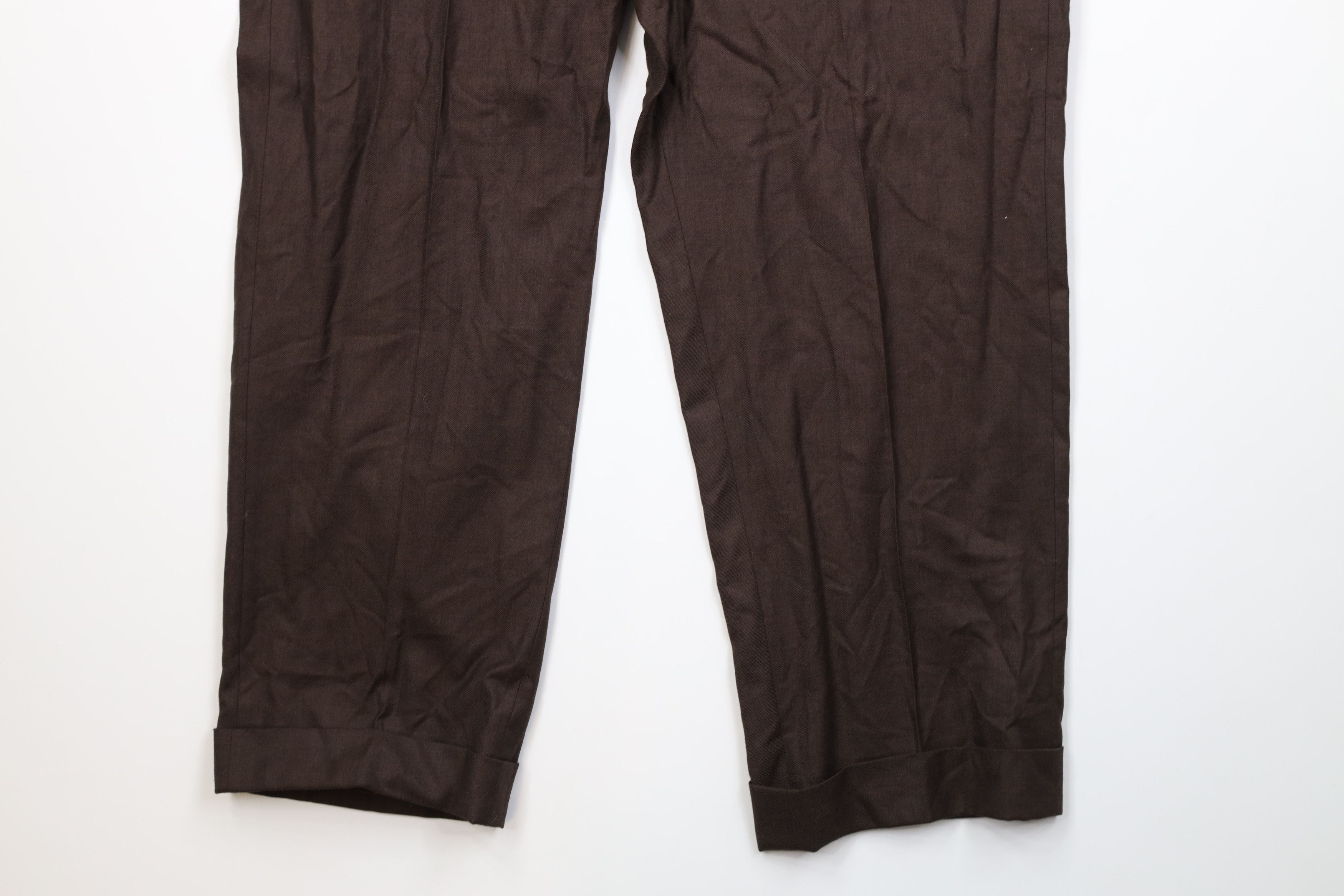 Vintage Vintage 60s 70s Streetwear Wide Leg Chino Pants Brown USA Size US 42 / EU 58 - 4 Thumbnail