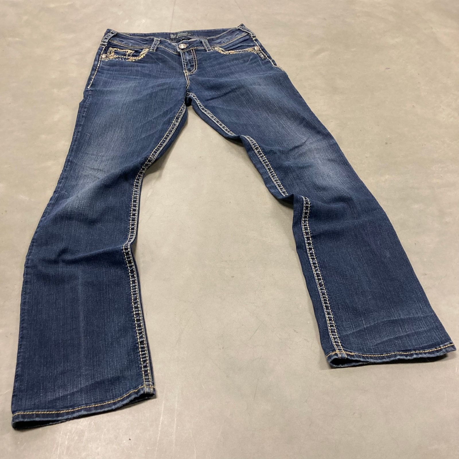 Silver Jeans Co. × Vintage y2k low rise silver bootcut Jeans 32x31 Size US 32 / EU 48 - 1 Thumbnail