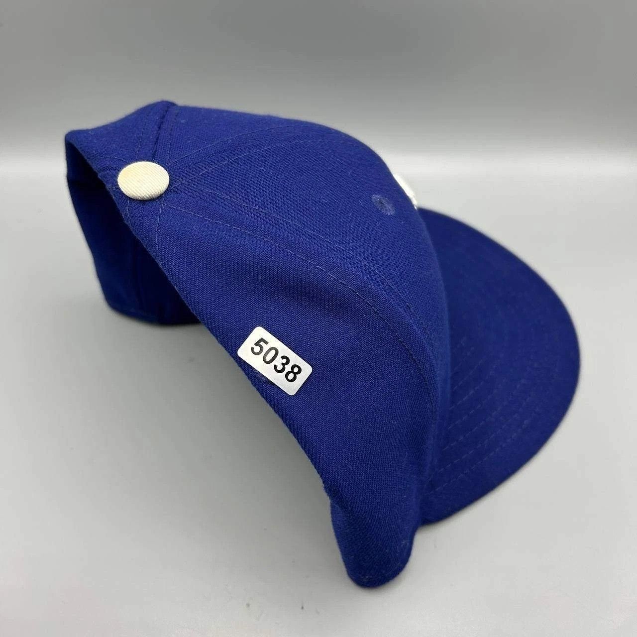 New Era Los Angeles LA Dodgers Hat Men 7 1/8 Blue MLB Fitted Cap Size ONE SIZE - 10 Thumbnail