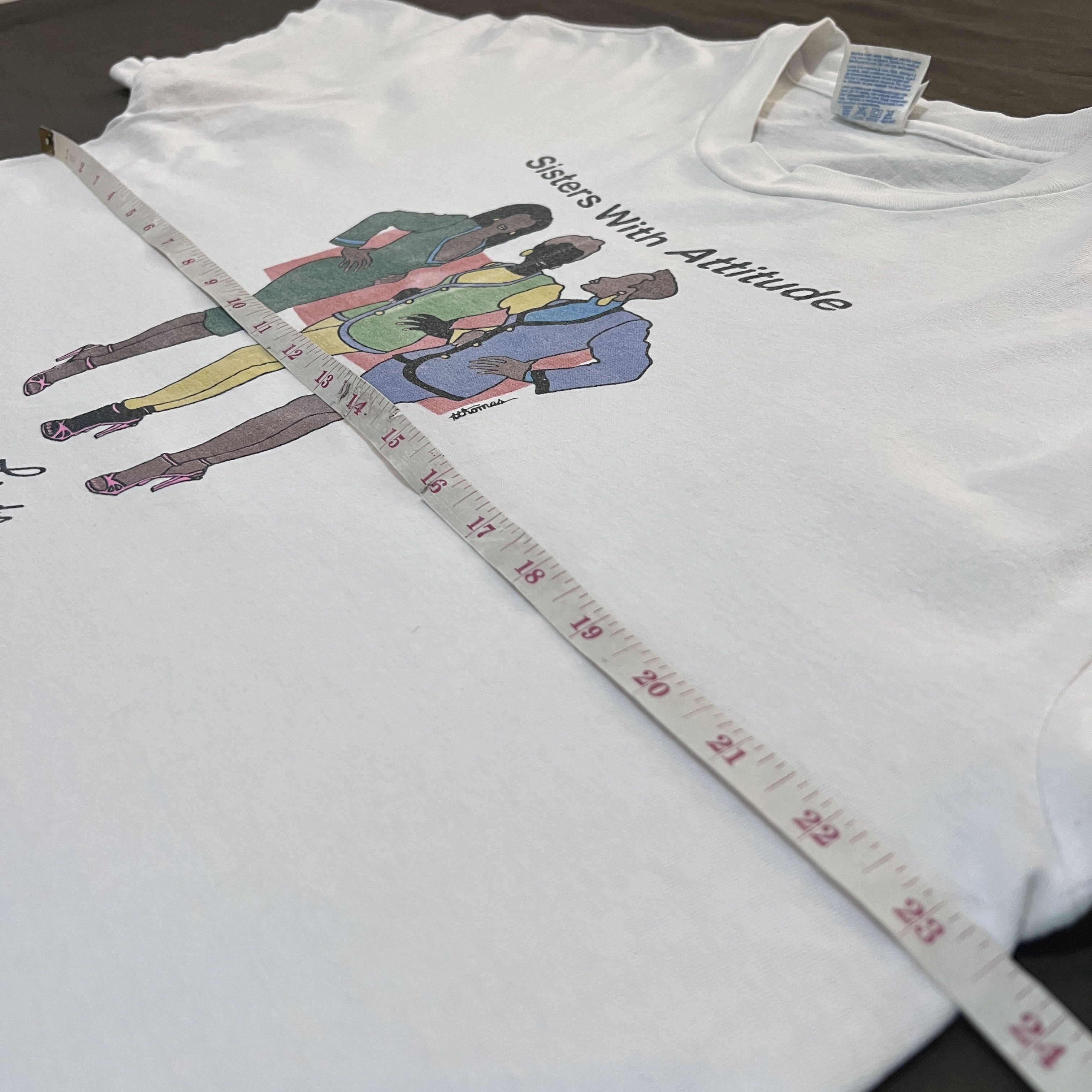 Rap Tees × Vintage Vintage 90s sisters with attitude Tee XL African American Size US XL / EU 56 / 4 - 9 Thumbnail