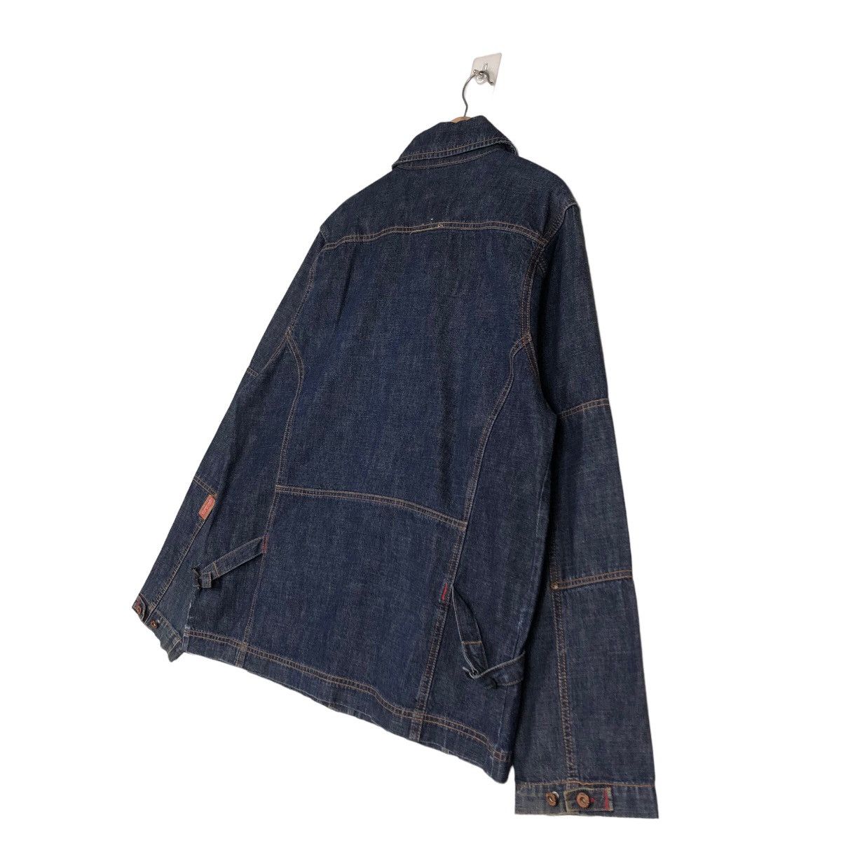 Japanese Brand 🔥Vintage Denim Biker Jacket Akedemiks Gene Research Japan Size US XL / EU 56 / 4 - 10 Thumbnail