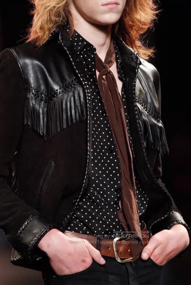 Saint Laurent Paris Saint Laurent Paris Star Silk Men's Shirt i Size US S / EU 44-46 / 1 - 2 Thumbnail