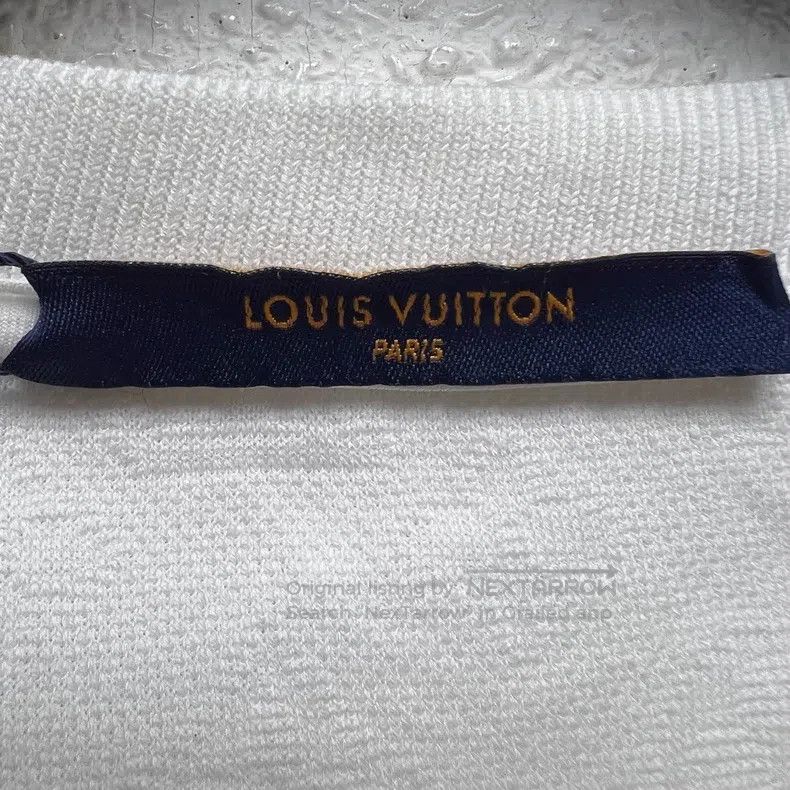 Louis Vuitton Pure White Dark Print Pocket Short Sleeve T-