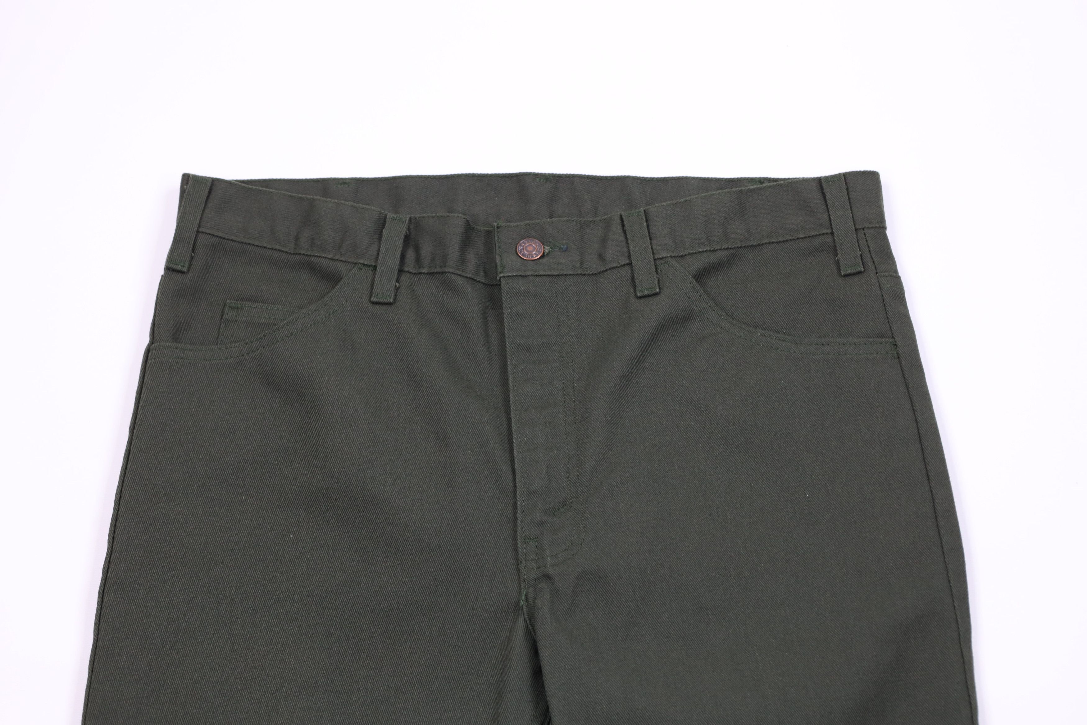 Vintage Vintage 70s Streetwear Wide Leg Bell Bottoms Jeans Green USA Size US 36 / EU 52 - 2 Thumbnail