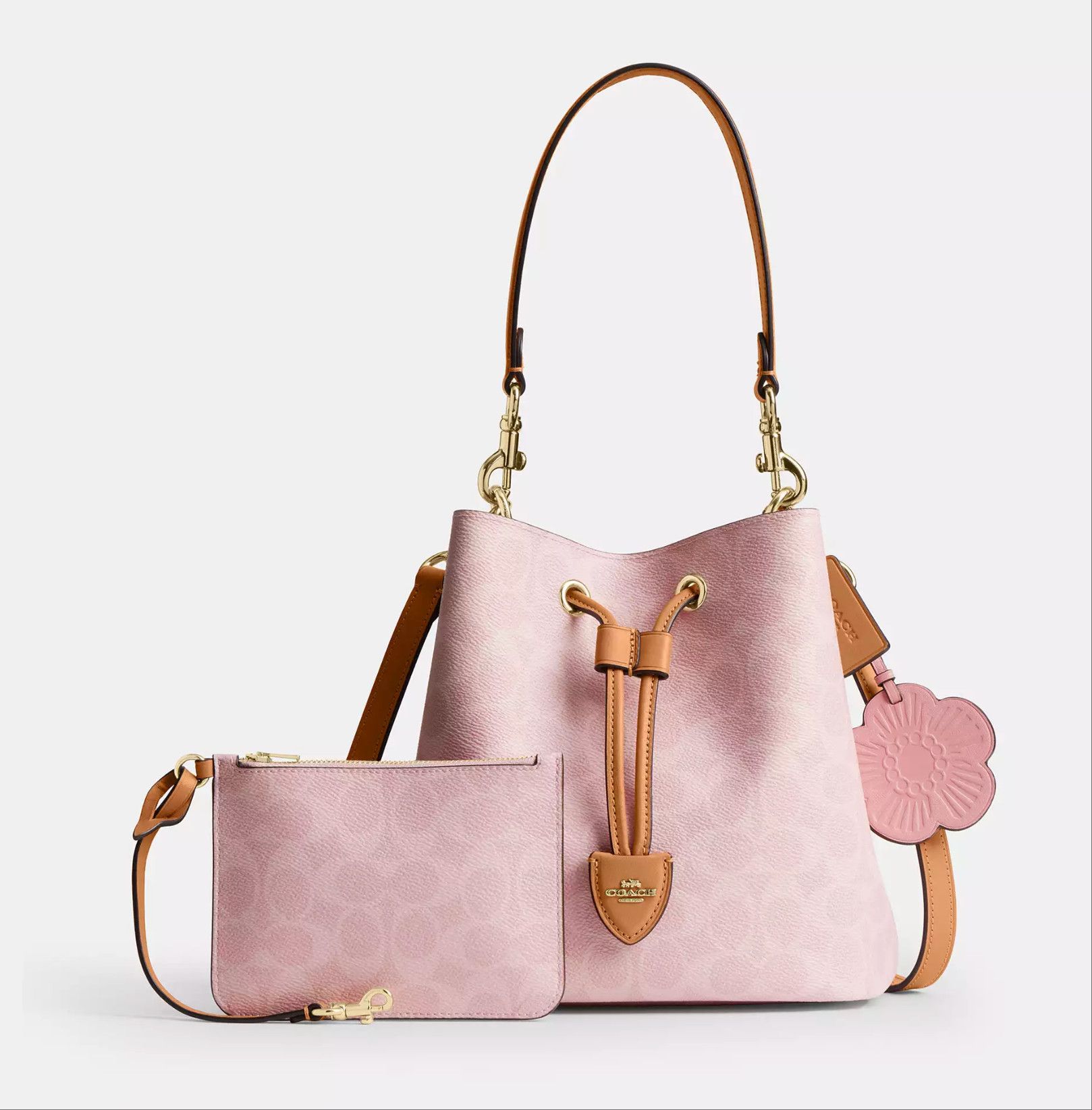 Coach Rowan Bucket Bag In Signature Canvas With Charms CEA23 Size ONE SIZE - 17 Thumbnail