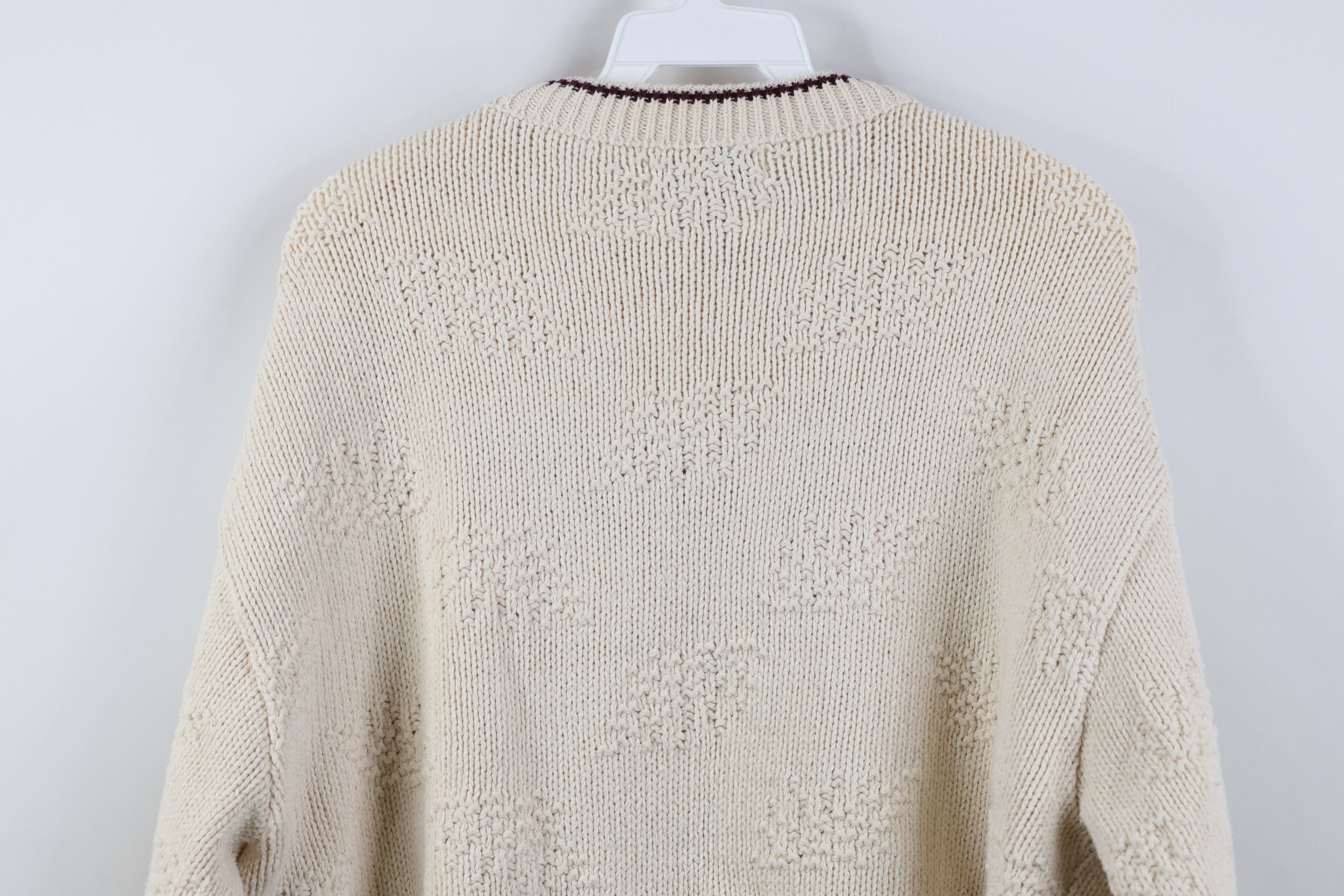 Vintage Vintage 90s Streetwear Winter Bird Cotton Knit Sweater USA Size L / US 10 / IT 46 - 12 Thumbnail