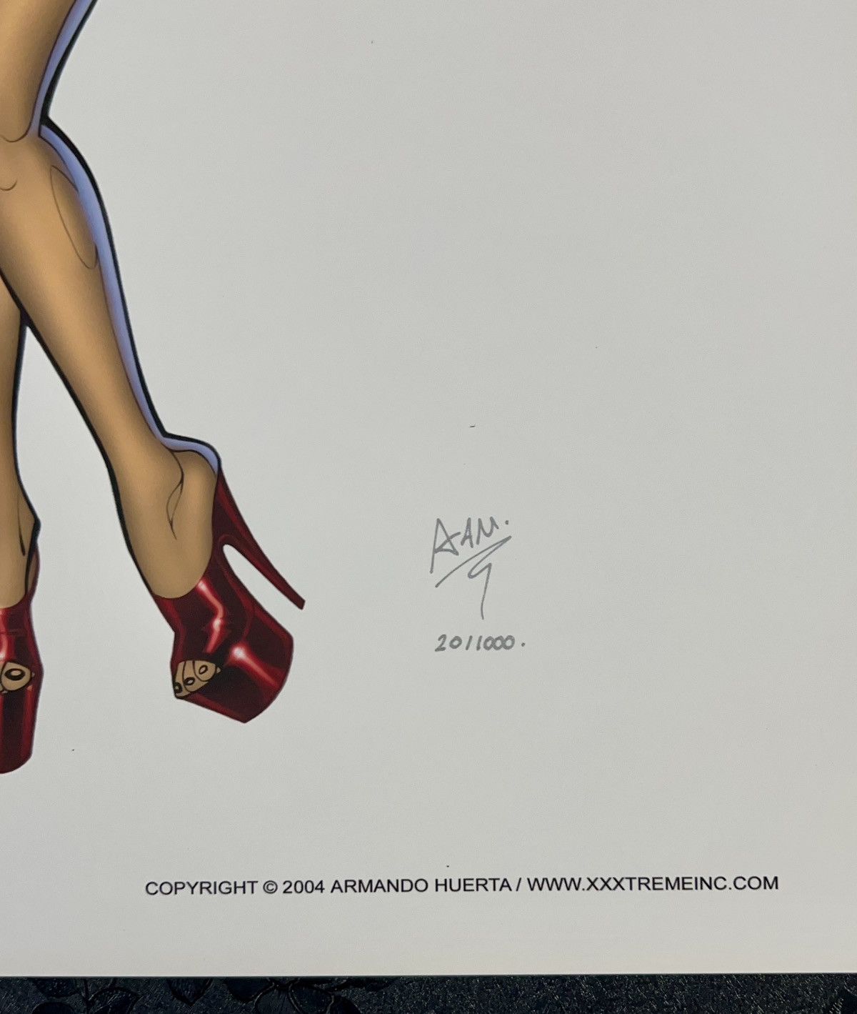 Marvel Comics CA Girl 2004 Armando Huerta XXXTREME Inc. lithographic Print Size ONE SIZE - 4 Thumbnail