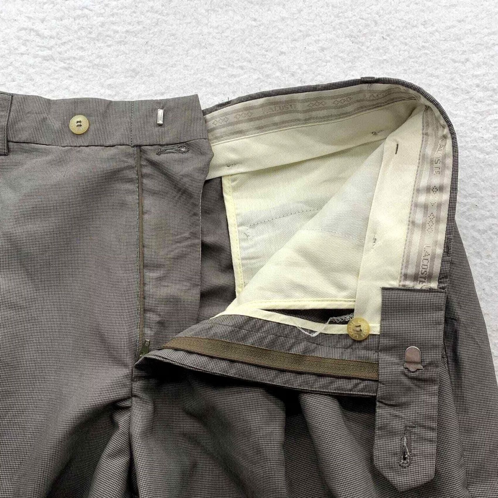 Lacoste Lacoste Dress Pants Mens 33 36.5 Trousers Slacks Preppy Dad Green Size US 33 - 3 Thumbnail