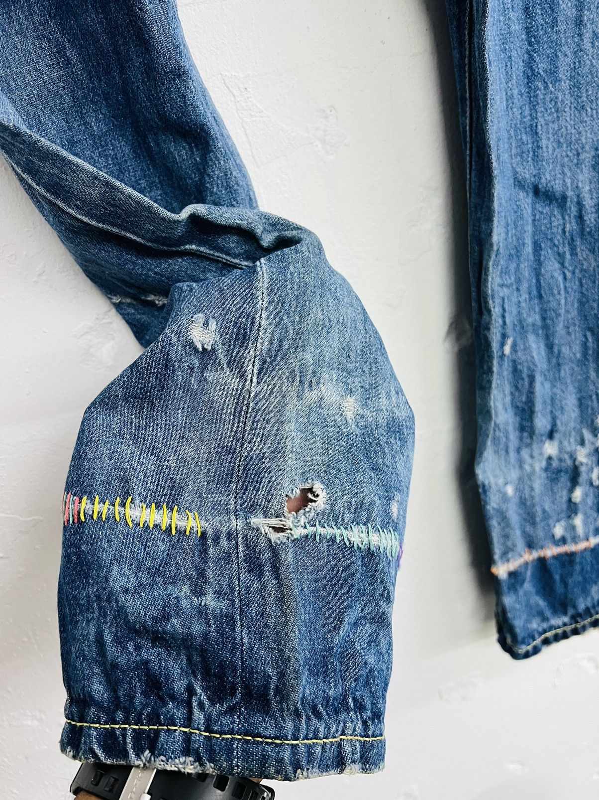 Issey Miyake × Tsumori Chisato Archive Tsumori Chisato Distressed Design Denim Size US 32 / EU 48 - 18 Thumbnail