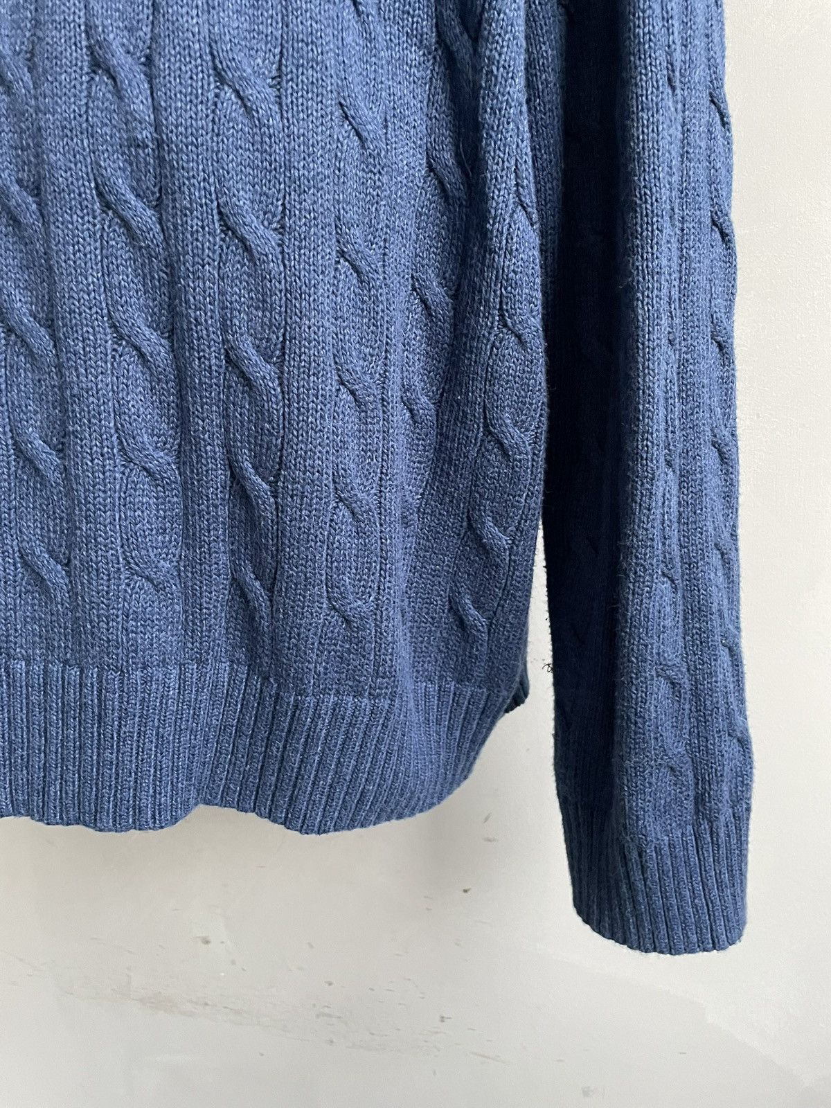 Polo Ralph Lauren Polo Blue Knit Sweater Heavy Oversized old money Style Size US XXL / EU 58 / 5 - 8 Thumbnail