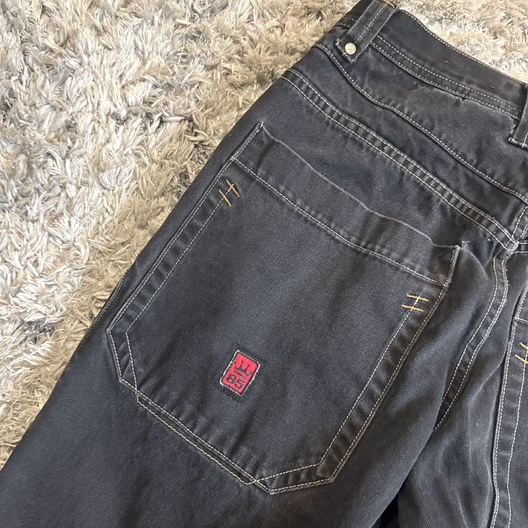 JNCO **Vintage 90's JNCO Black Embroidered Denim Jeans Men’s Size 34** User: Vintage 90's JNCO Black Embroidered Denim Jeans Men’s Size 34 Size US 34 / EU 50 - 5 Thumbnail