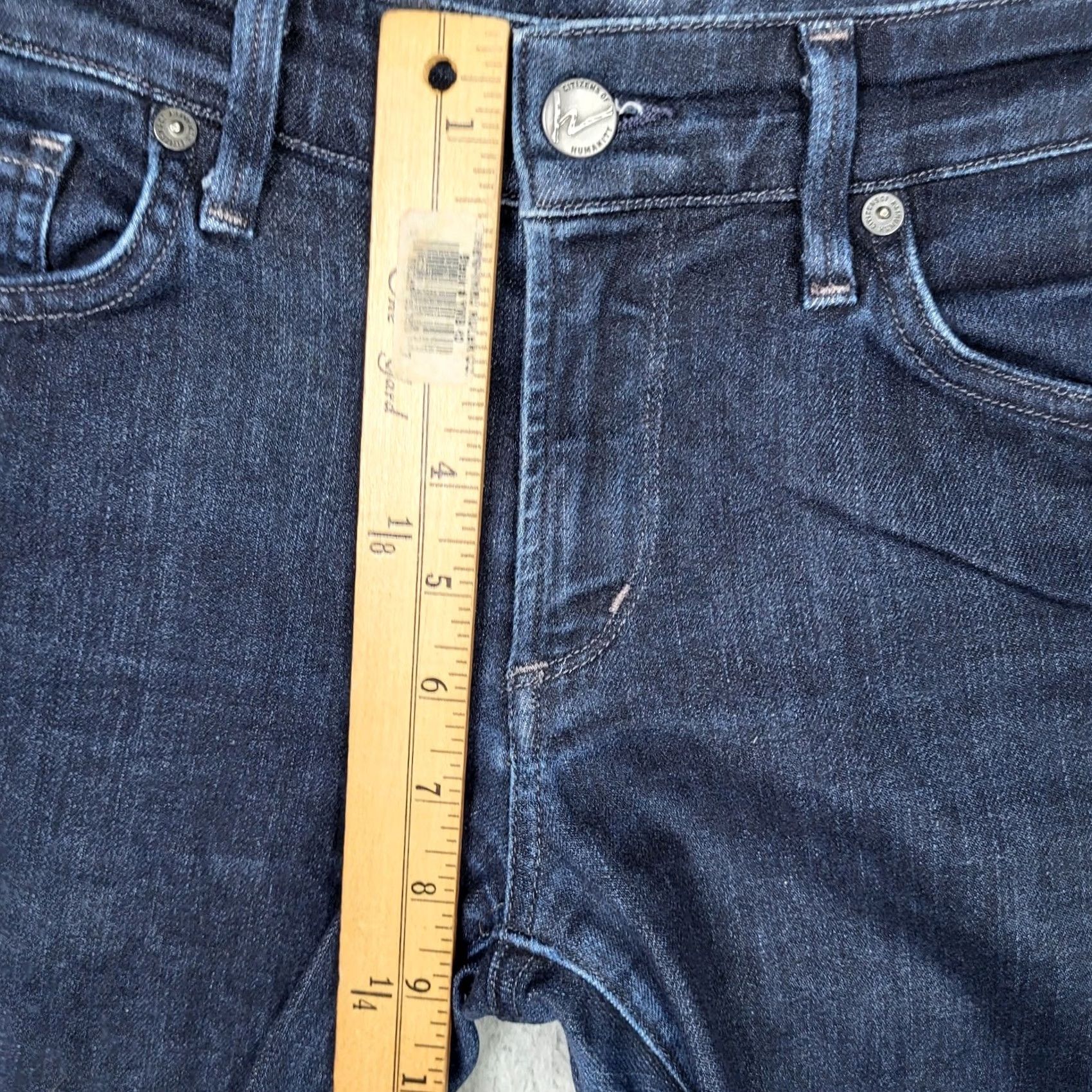 Citizens Of Humanity Citizen of Humanity Women's Skinny Jeans Size 27 Dark Blue Denim 5-Pocket Casual Jeans Size 27" / US 4 / IT 40 - 6 Thumbnail