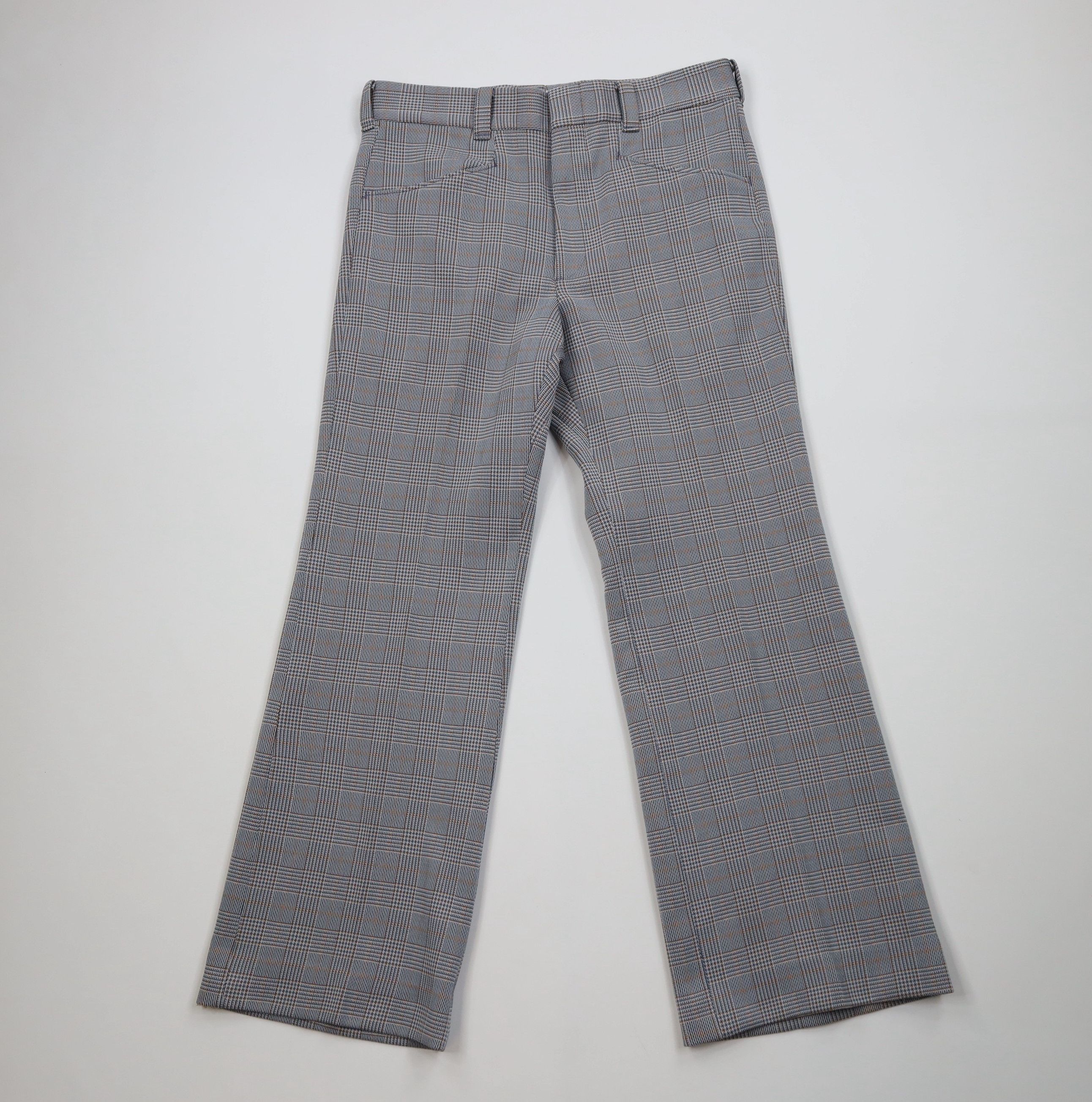 Levi's Vintage 70s Levis Plaid Knit Bell Bottoms Chino Pants USA Size US 32 / EU 48 - 1 Thumbnail