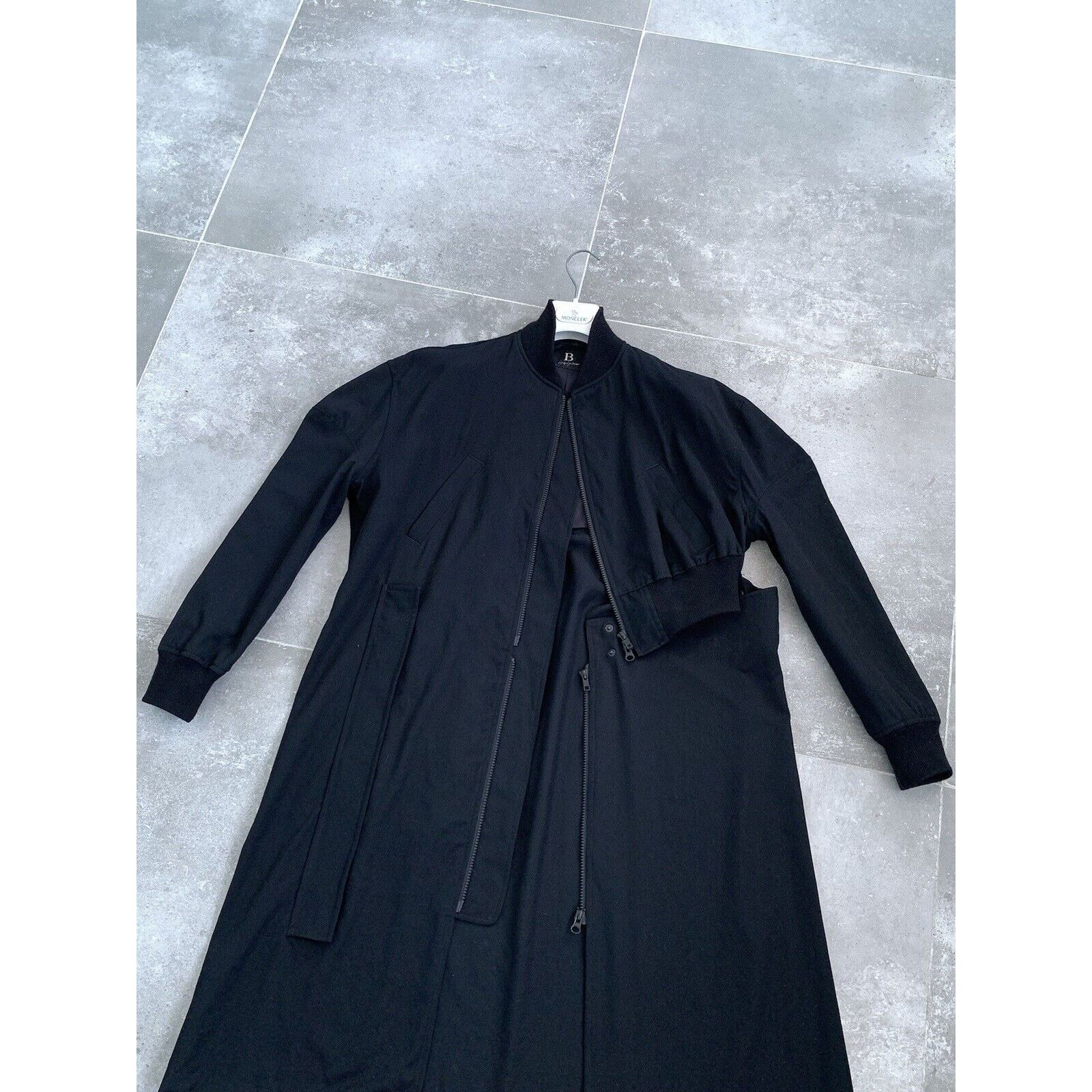 Japanese Brand × Yohji Yamamoto Mens B YOHJI YAMOMOTO Unisex Parka Trench Coat Jacket SZ 1 S Size US S / EU 44-46 / 1 - 4 Thumbnail