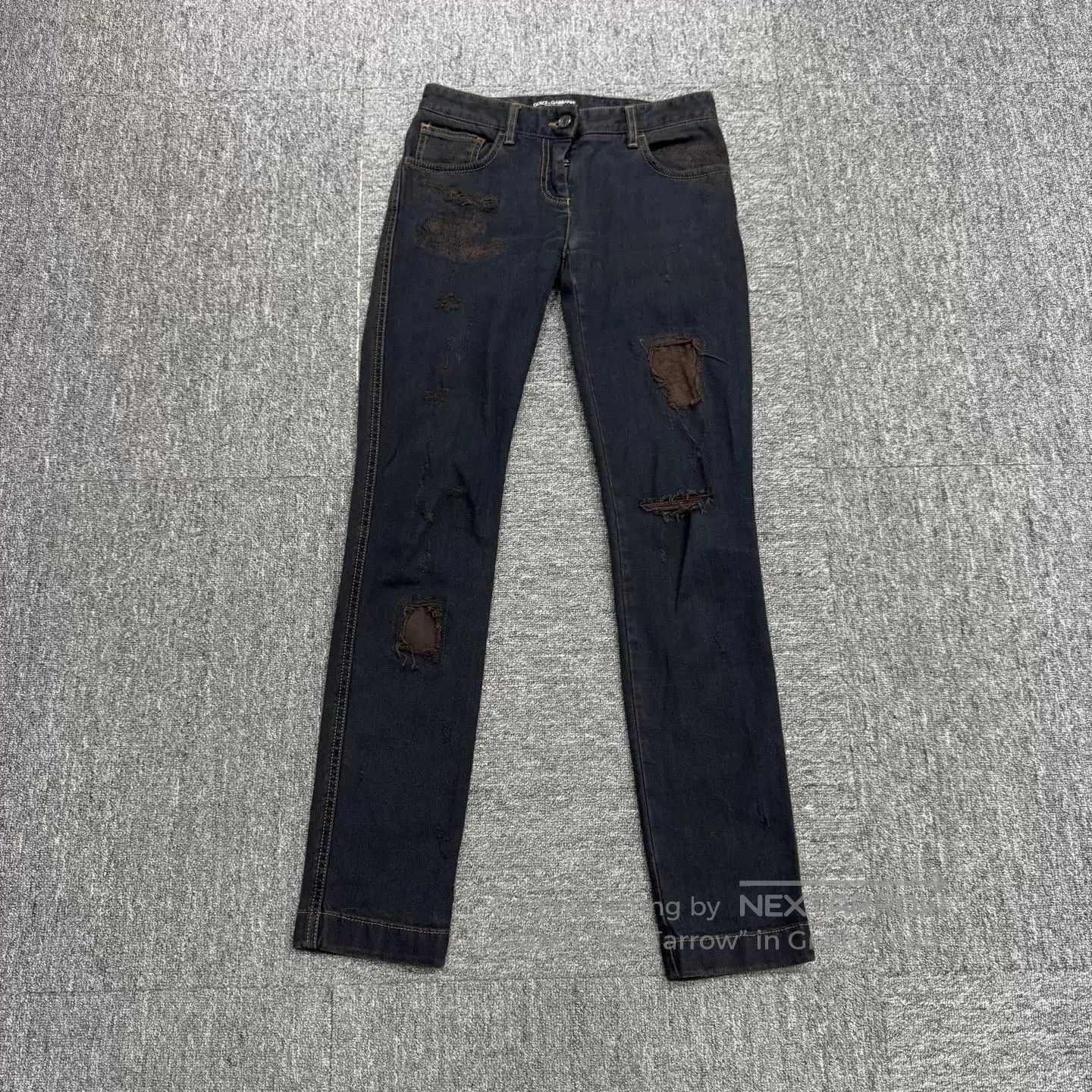 Dolce & Gabbana DG Patched Distressed Jeans. Size US 38 / EU 54 - 1 Thumbnail