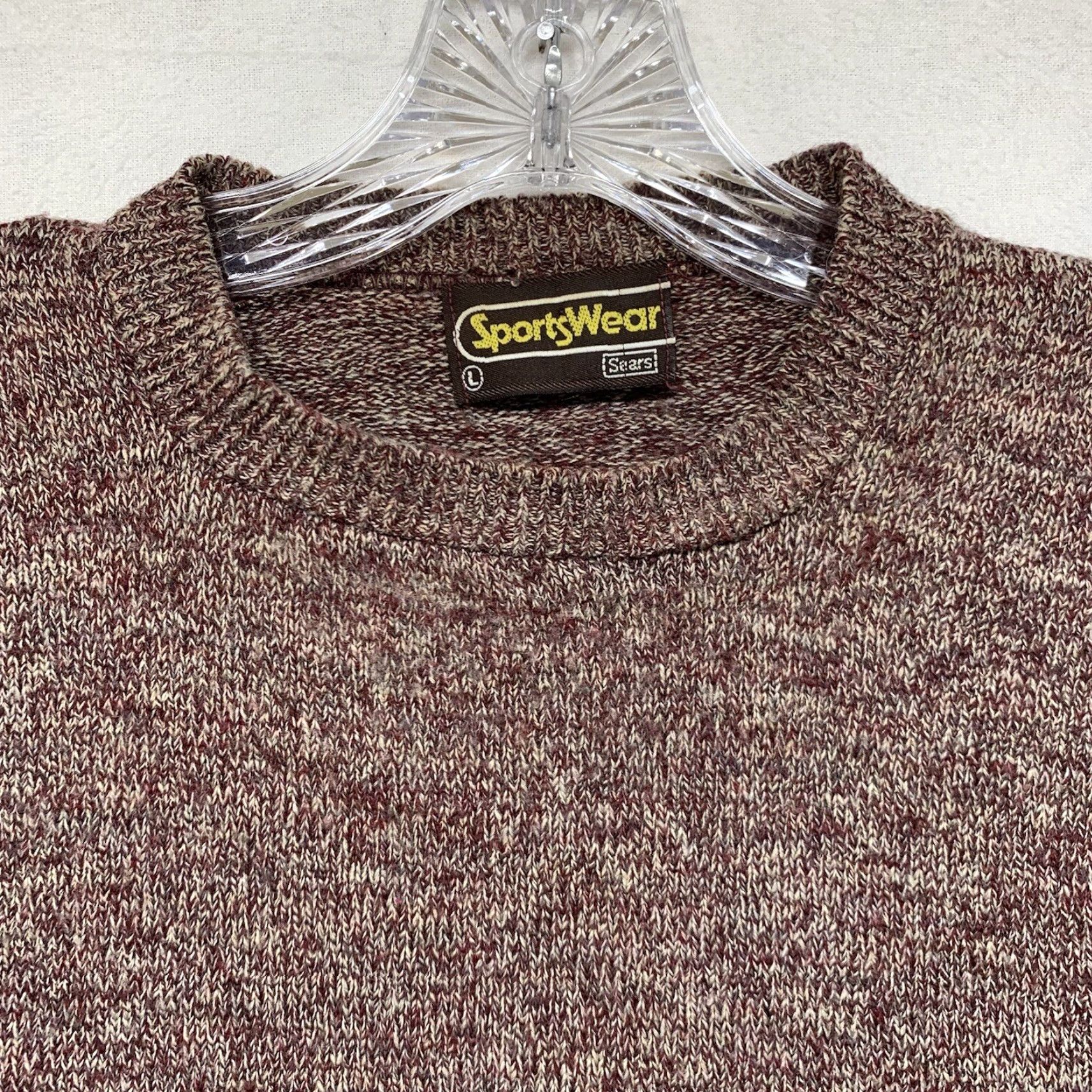 Sears VINTAGE Sears Sweater Large Red 80s Outdoor Pullover Long Sleeve Casual Mens Size US L / EU 52-54 / 3 - 4 Thumbnail