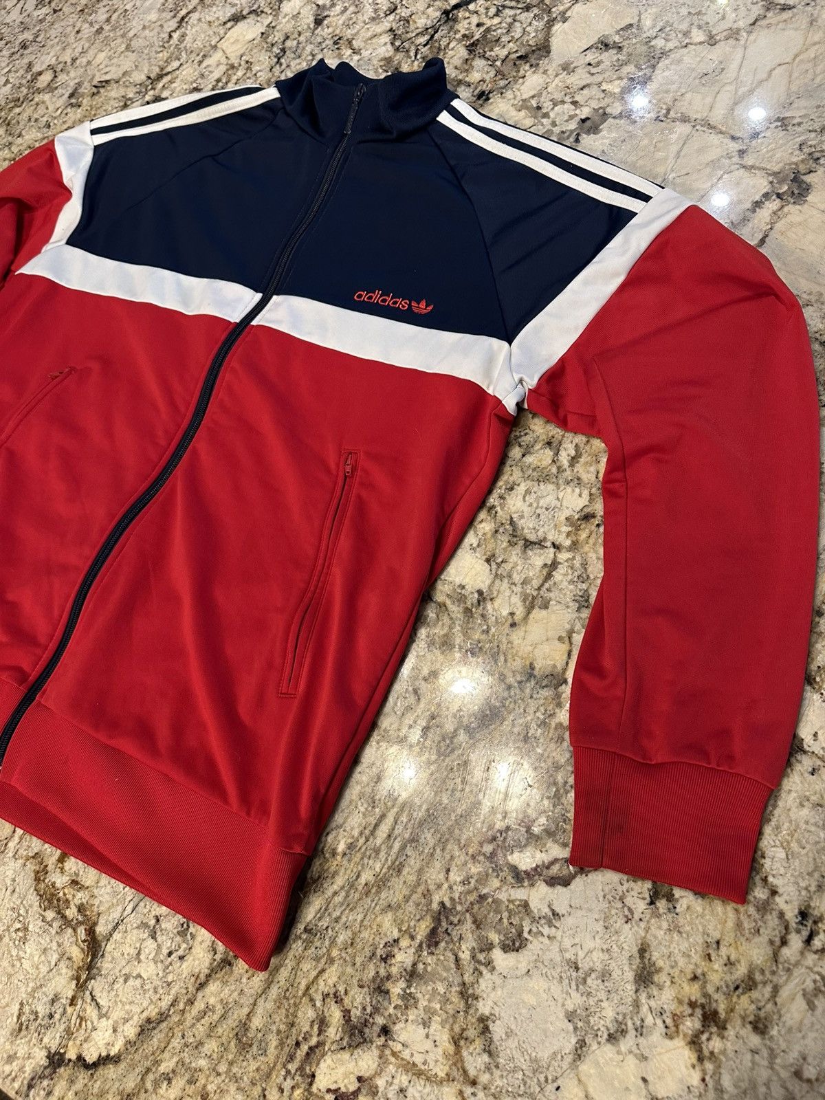 Adidas Adidas Track Jacket Limited Edition Red White Blue Size US L / EU 52-54 / 3 - 3 Thumbnail