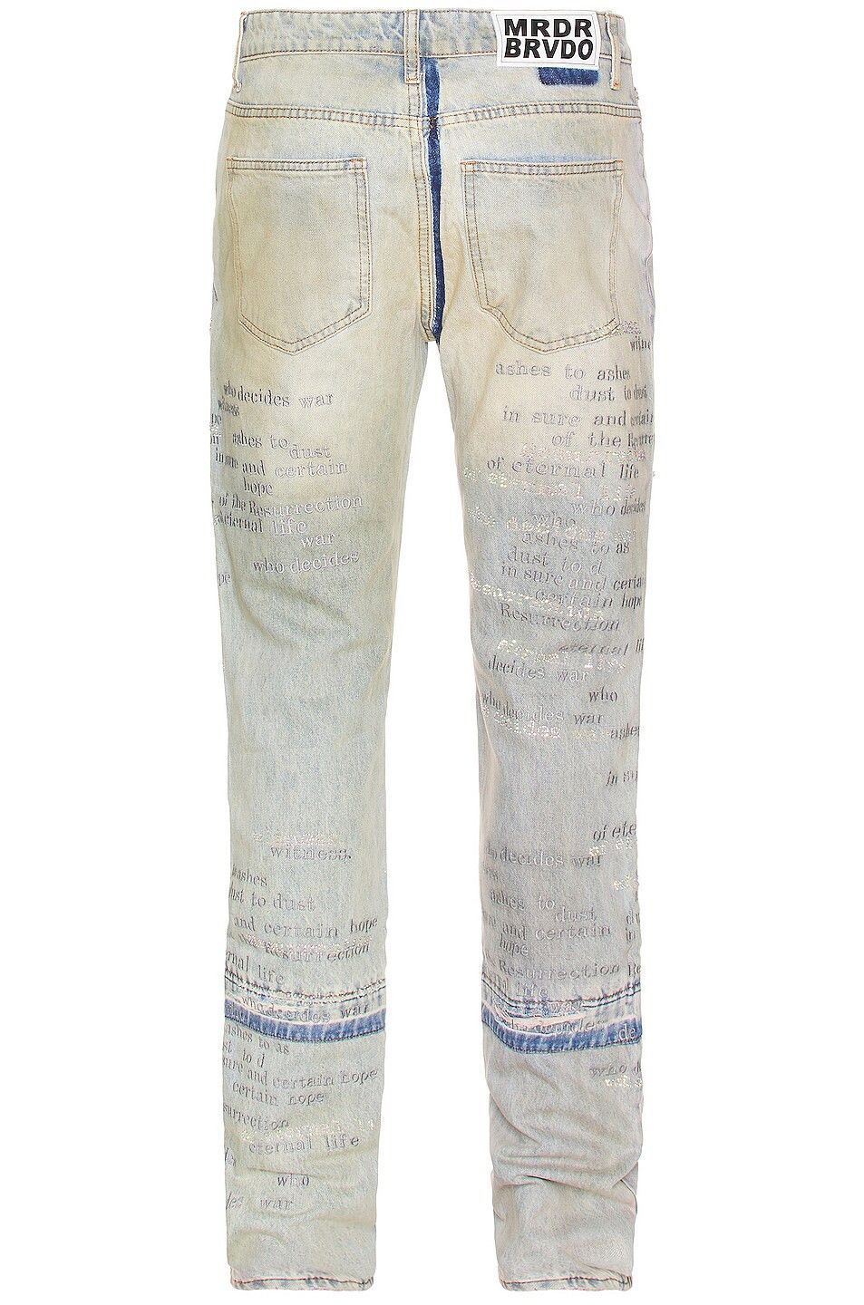 Who Decides War o1gr1nt0525 Ashes To Ashes Denim in Light Blue Size US 30 / EU 46 - 2 Thumbnail