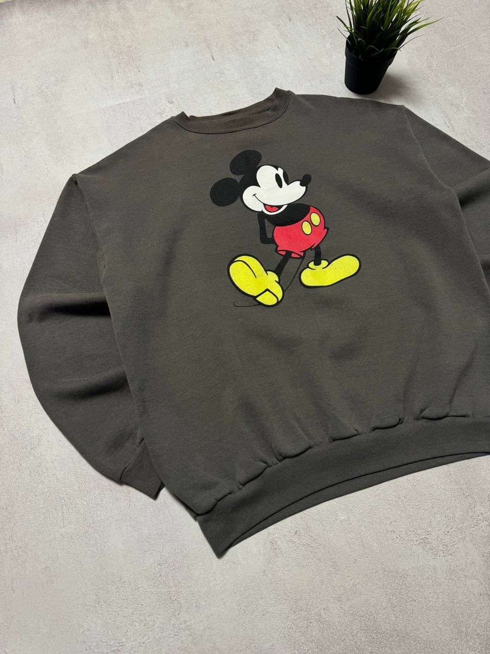 Mickey Mouse × Vintage Vintage Mickey Mouse Sweatshirt Crewneck Baggy USA y2k 90s Size US L / EU 52-54 / 3 - 2 Thumbnail
