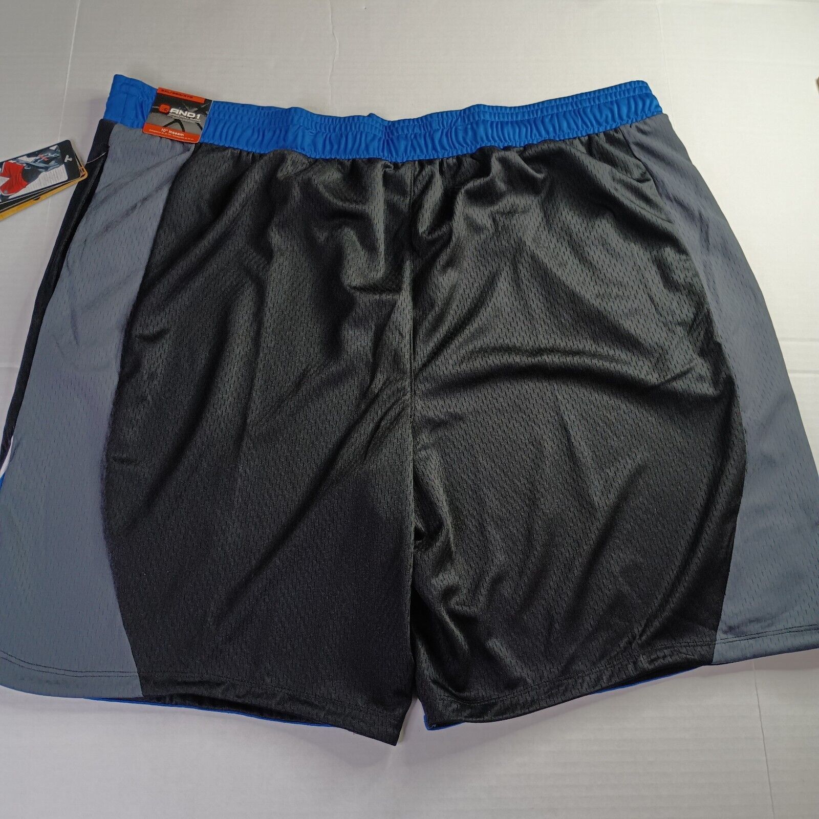 & Other Stories 2 AND1 Basketball Shorts Men's 3XL Red Black Blue 10" Inseam Size US 44 / EU 60 - 6 Thumbnail
