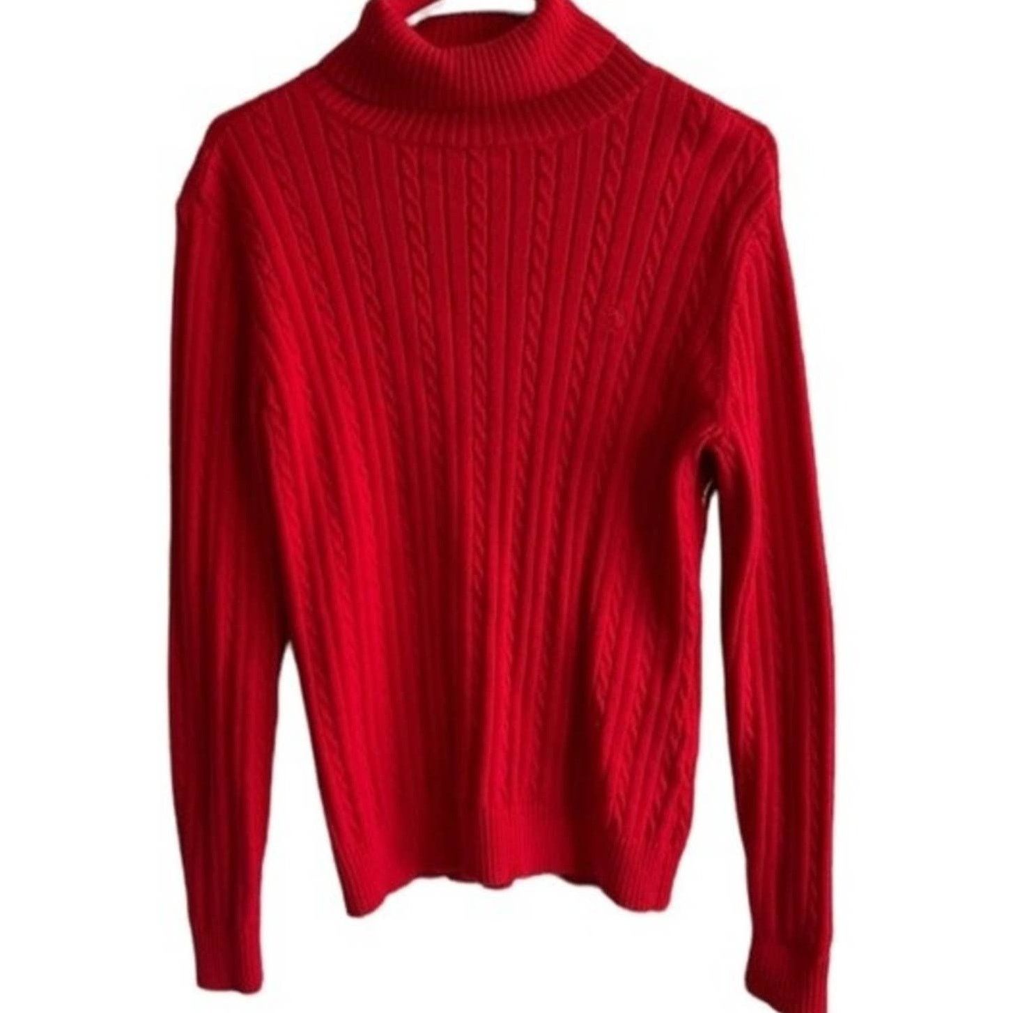 Izod Izod Red Turtle Neck Long Sleeve Sweater Top, L Size L / US 10 / IT 46 - 1 Thumbnail