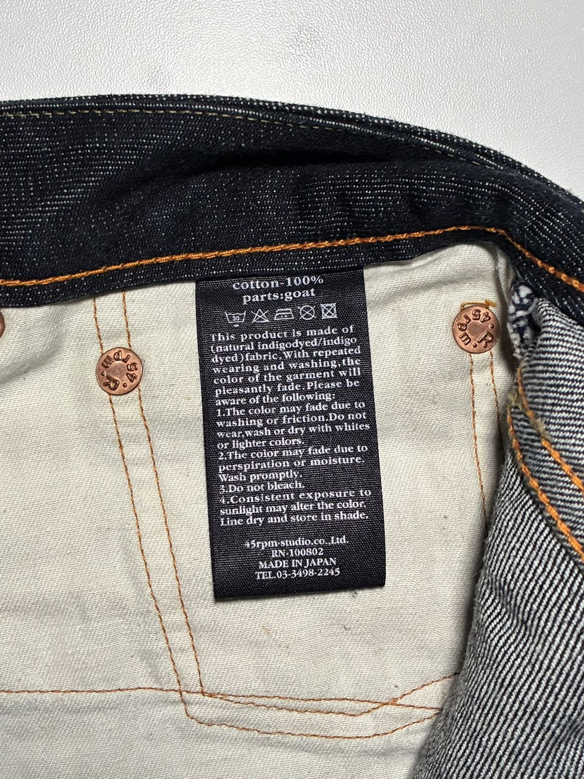 45rpm 45RP DENIM PANTS Size US 30 / EU 46 - 5 Thumbnail