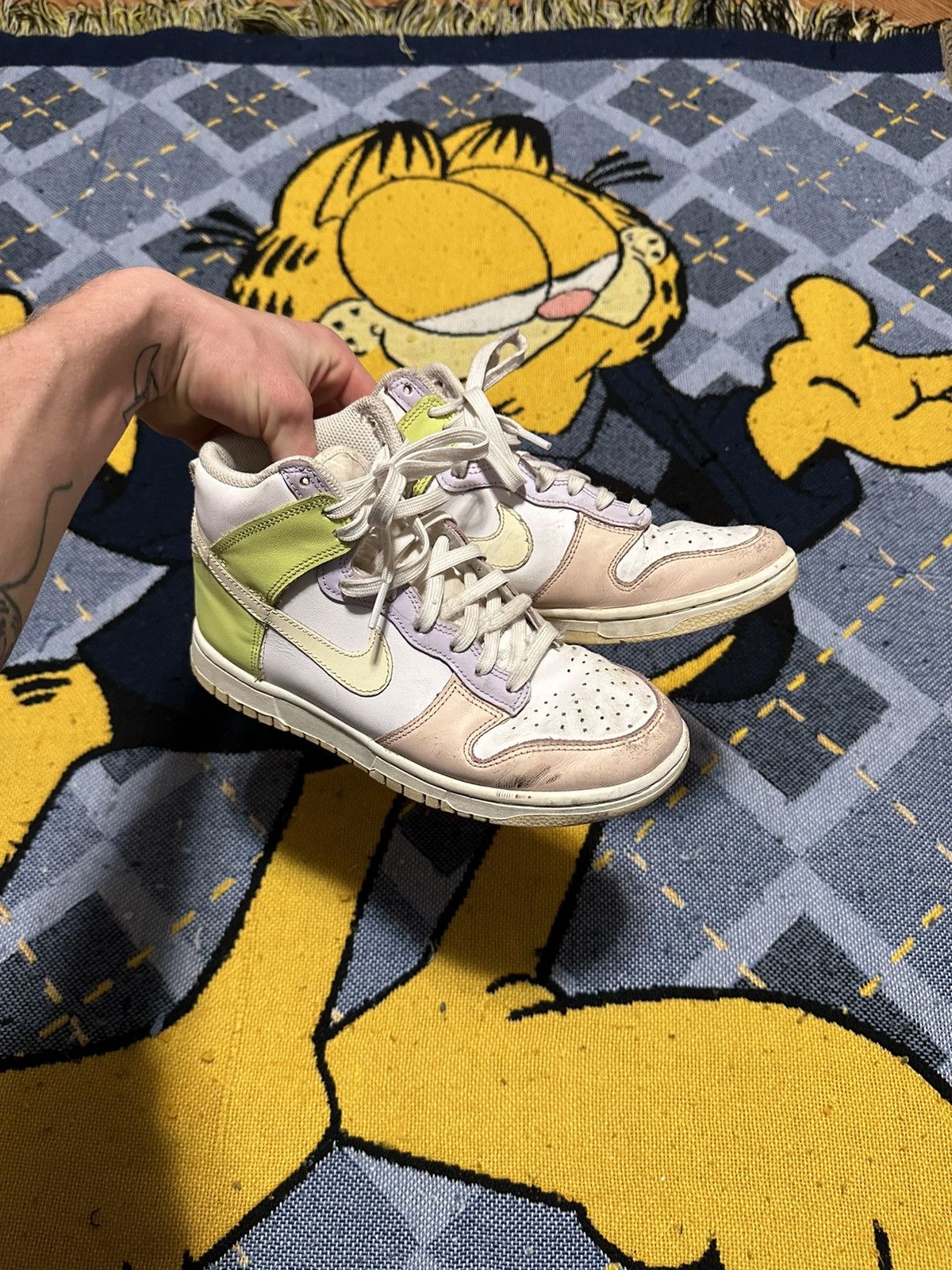 Nike Nike Dunk High Lemon Twist 2021 Size US 6.5 / IT 36.5 - 1 Thumbnail