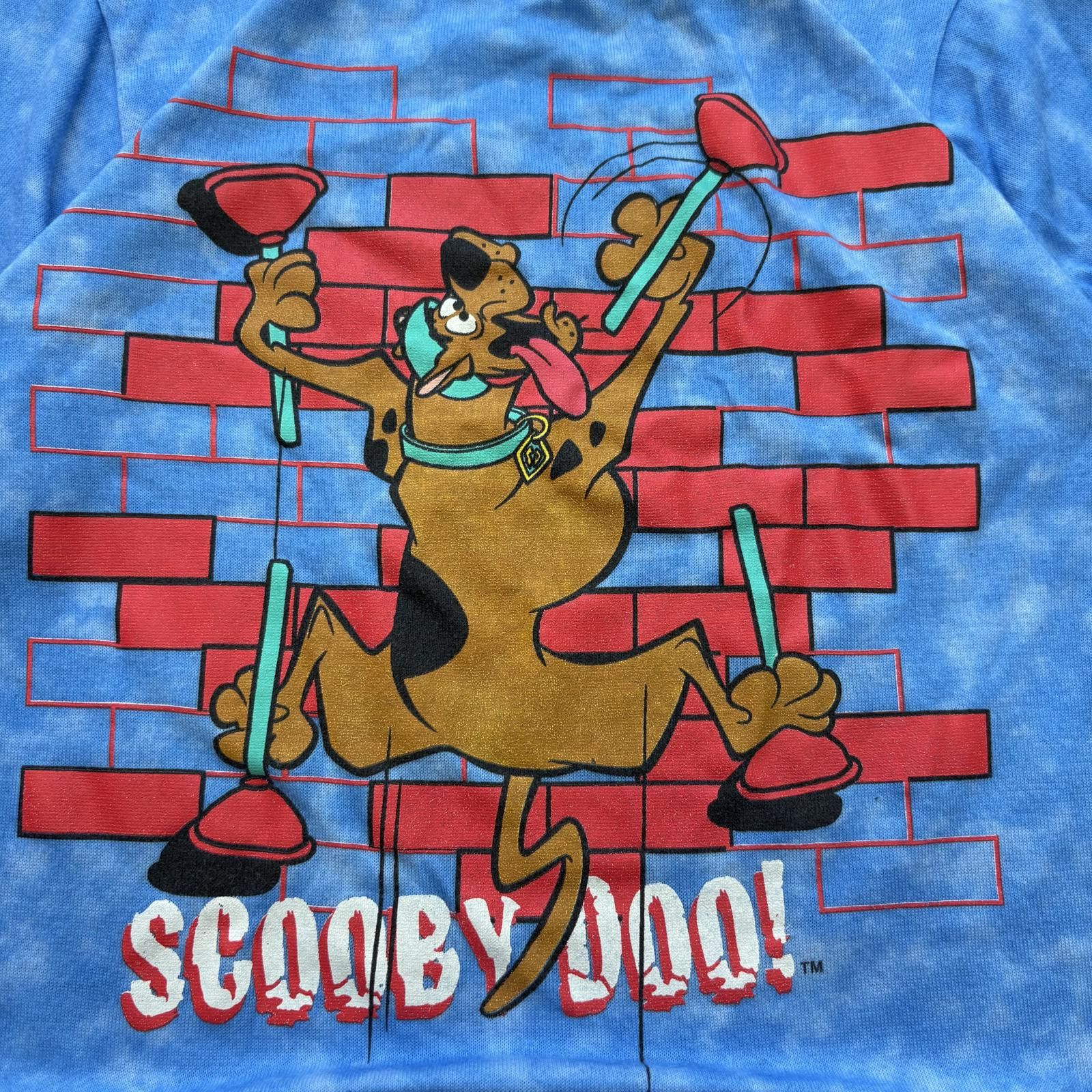Cartoon Network Vintage 90s Scooby-Doo Cartoon Plungers Women’s Baby Tee Size XS / US 0-2 / IT 36-38 - 2 Thumbnail