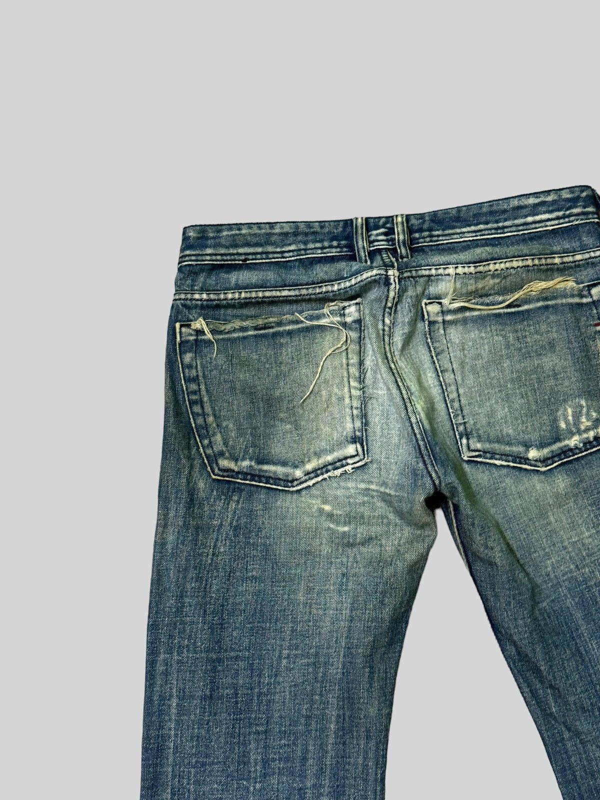 Japanese Brand × Vintage Flared Diesel Industry Thrashed Distressed Denim Size US 31 - 9 Thumbnail