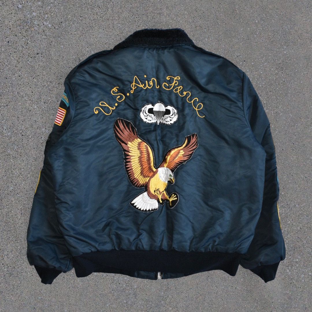 Vintage Vintage Air Force ‘Chief’ Chain-stitched Flight Jacket (L) Size US L / EU 52-54 / 3 - 1 Thumbnail