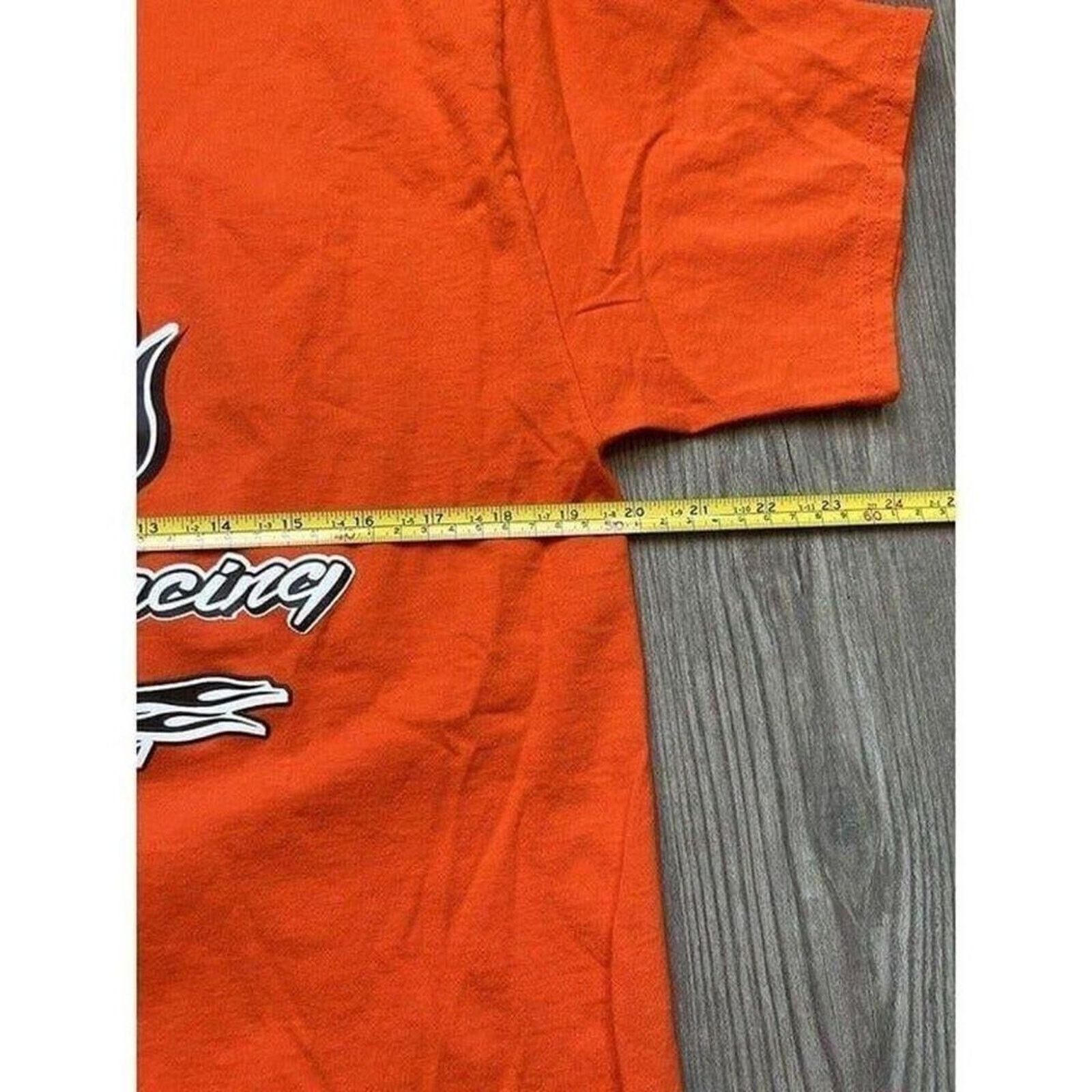 Other Vintage Mens Hanes Suppa Racing T Shirt Size XL Orange Size US XL / EU 56 / 4 - 3 Thumbnail