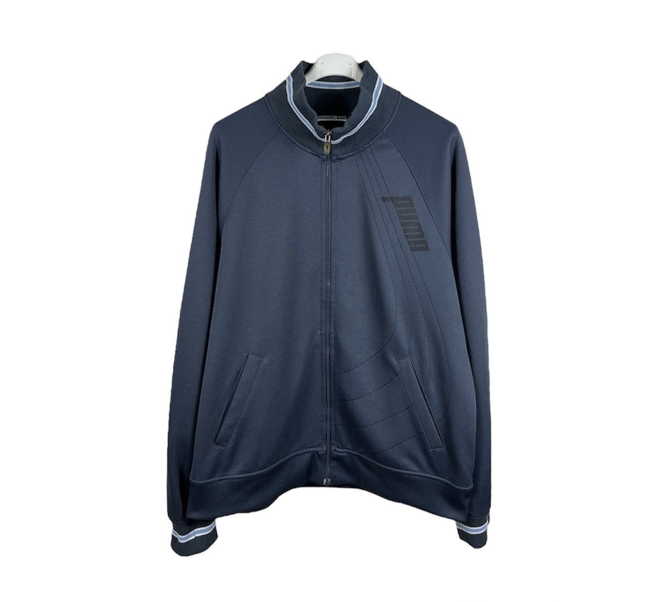 Puma × Vintage Vintage Puma y2k zip track hoodie sweatshirt lines logo Size US XXL / EU 58 / 5 - 1 Thumbnail