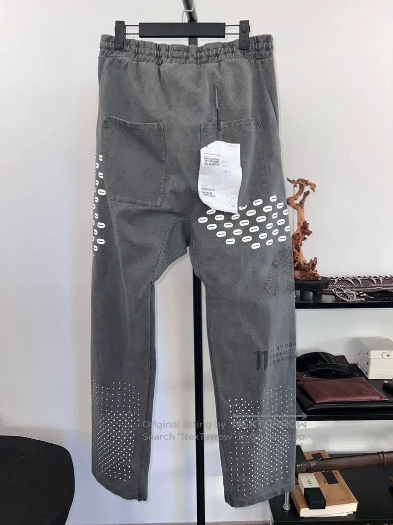 Boris Bidjan Saberi size M Heavy Washed Distressed Embroid