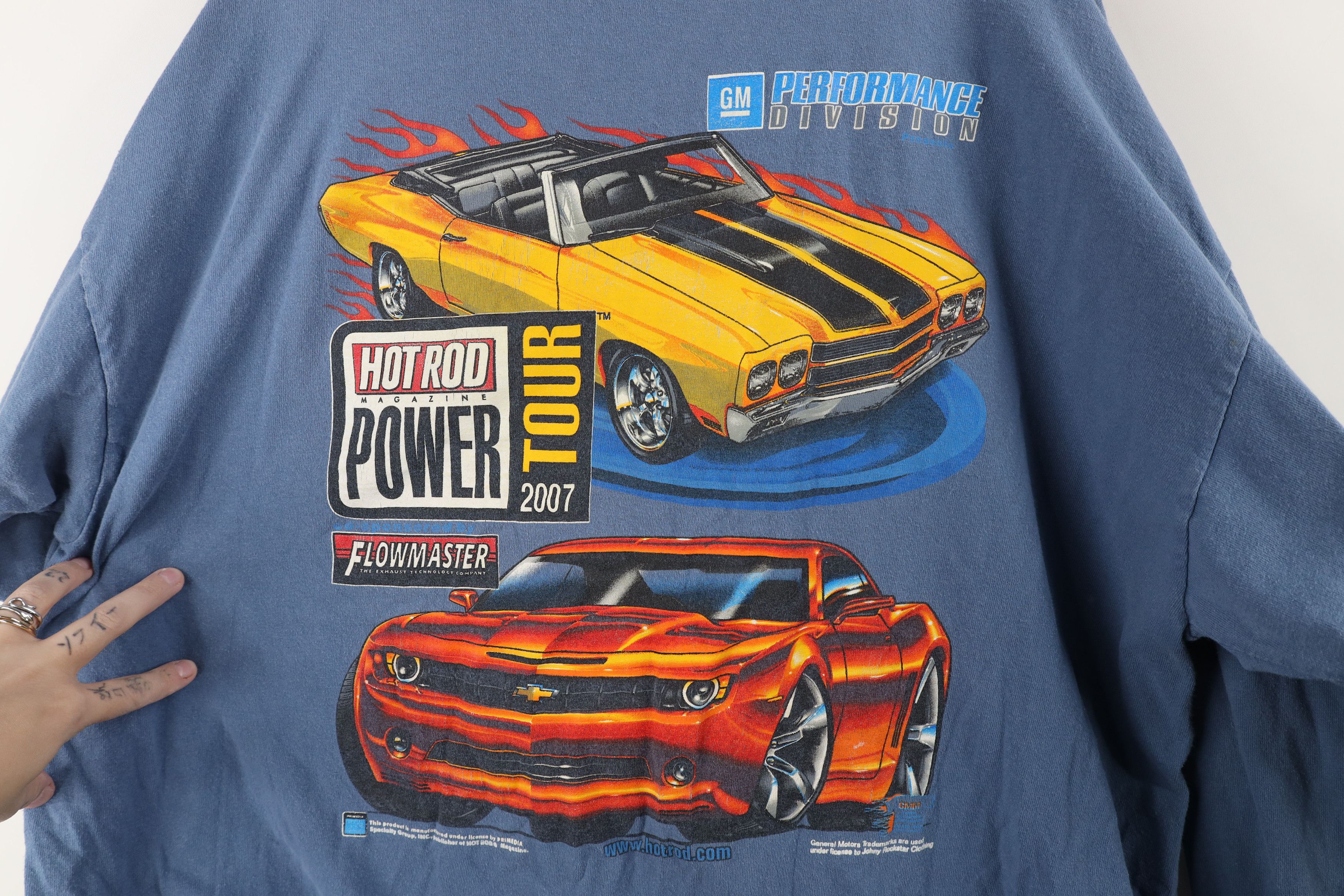 Vintage Vintage Y2K 2007 Hot Rod Magazine Racing Long Sleeve T-Shirt Size US XXL / EU 58 / 5 - 10 Thumbnail