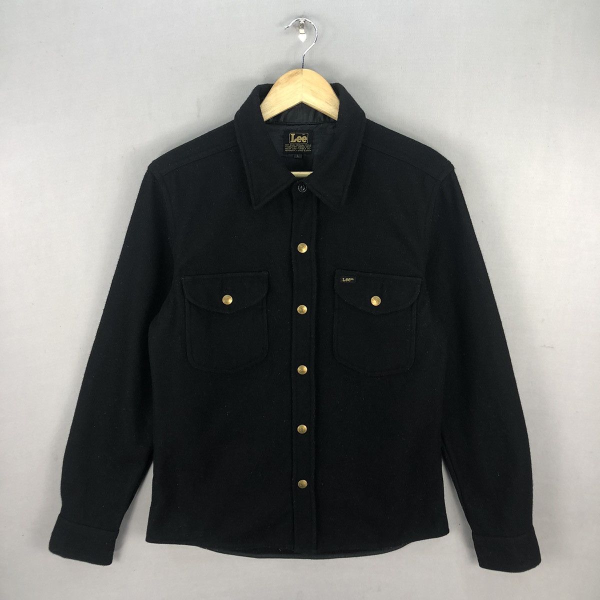 Lee Vintage 00’s Lee Button Up Wool Flannel Jacket Size US S / EU 44-46 / 1 - 1 Thumbnail