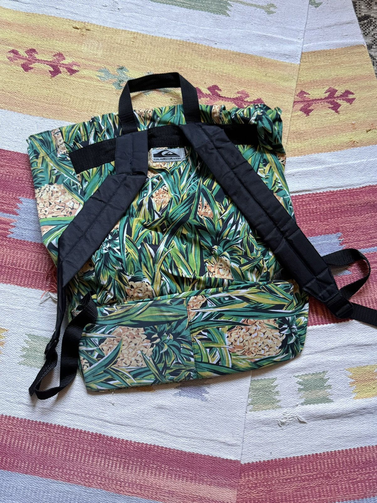 Quiksilver Vintage 90’s Quiksilver Hawaiian y2k All Over Print Backpack Size ONE SIZE - 3 Thumbnail
