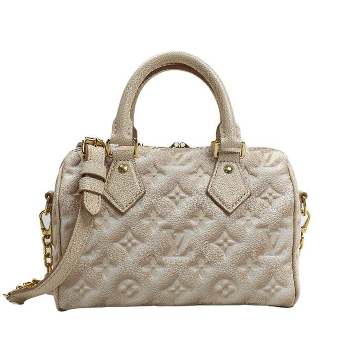 Louis Vuitton Louis Vuitton Speedy Bandouliere 20 Monogram 2Way Shoulder Bag Leather Shoulder Bag M46163 in Beige, Women's