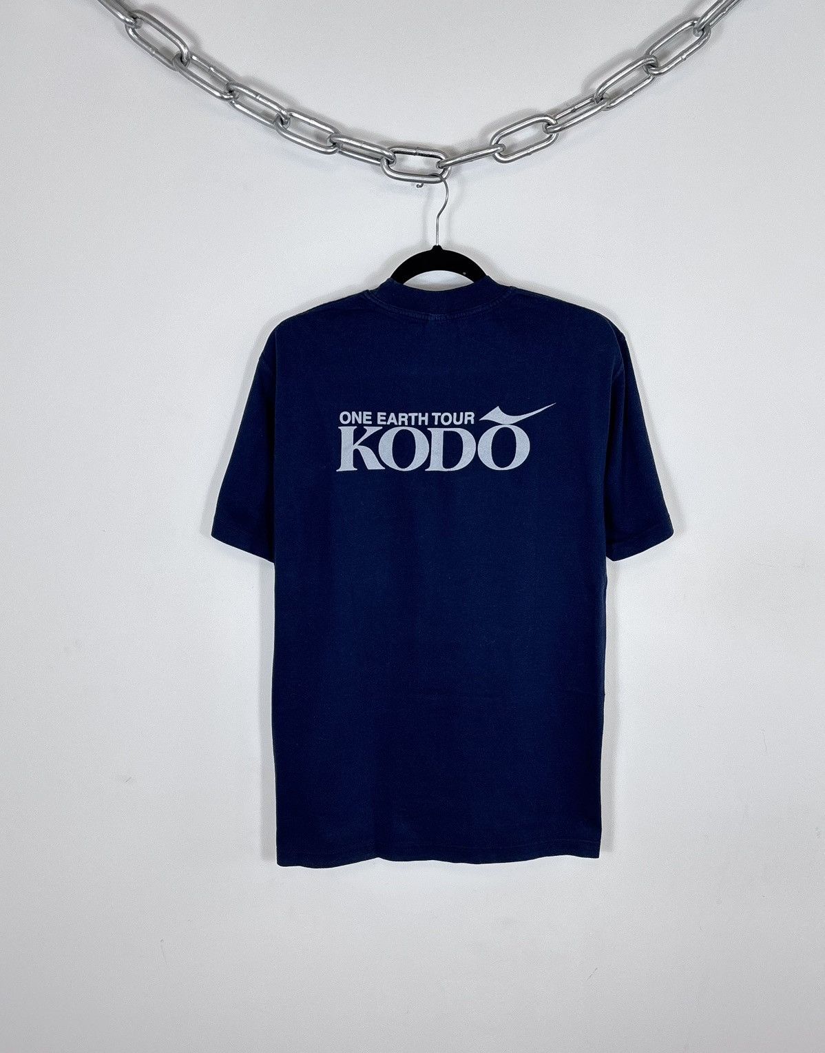 Band Tees Vintage Kodo Japanese Band One Earth Tour Blue T-Shirt Tee Size US M / EU 48-50 / 2 - 2 Thumbnail