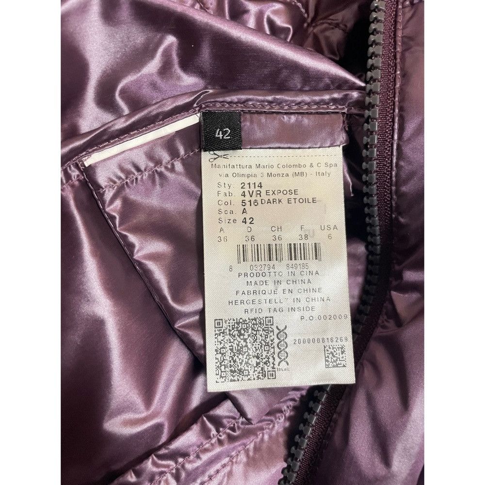 Colmar NWT New $355 Colmar Hoodie Partially Quilted Purple Jacket Size S / US 4 / IT 40 - 8 Thumbnail