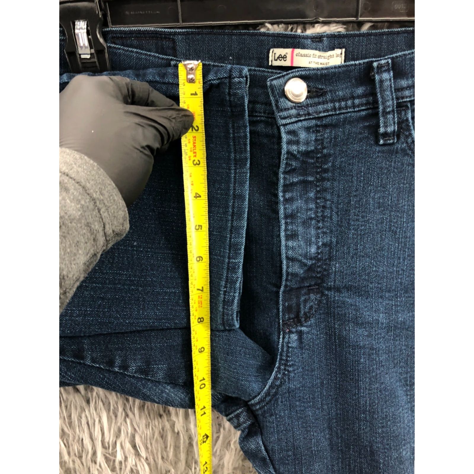 Lee Lee Classic Straight Jeans Size 12 Womens Medium Wash Blue Size 34" / US 12 / IT 48 - 4 Thumbnail