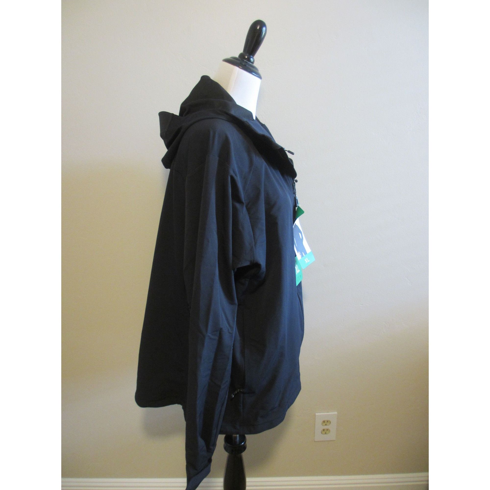 Kirkland Signature Kirkland Signature Mens XL Black Hooded Jacket With Full-Zip Size US XL / EU 56 / 4 - 4 Thumbnail