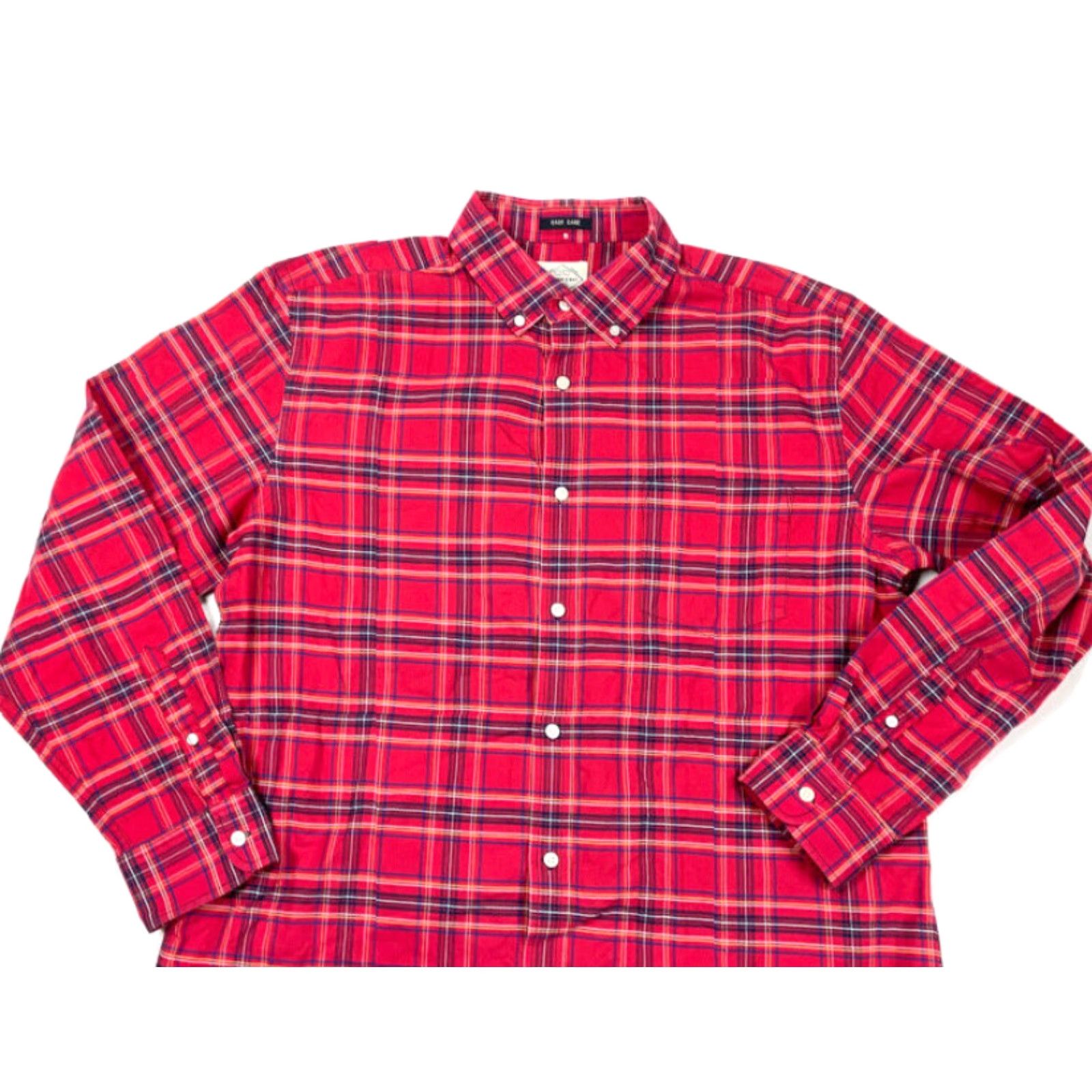 Vintage Preppy Red Plaid Button-Down Shirt Adult XL Ivy League Classic Easy Care Size US XL / EU 56 / 4 - 3 Thumbnail