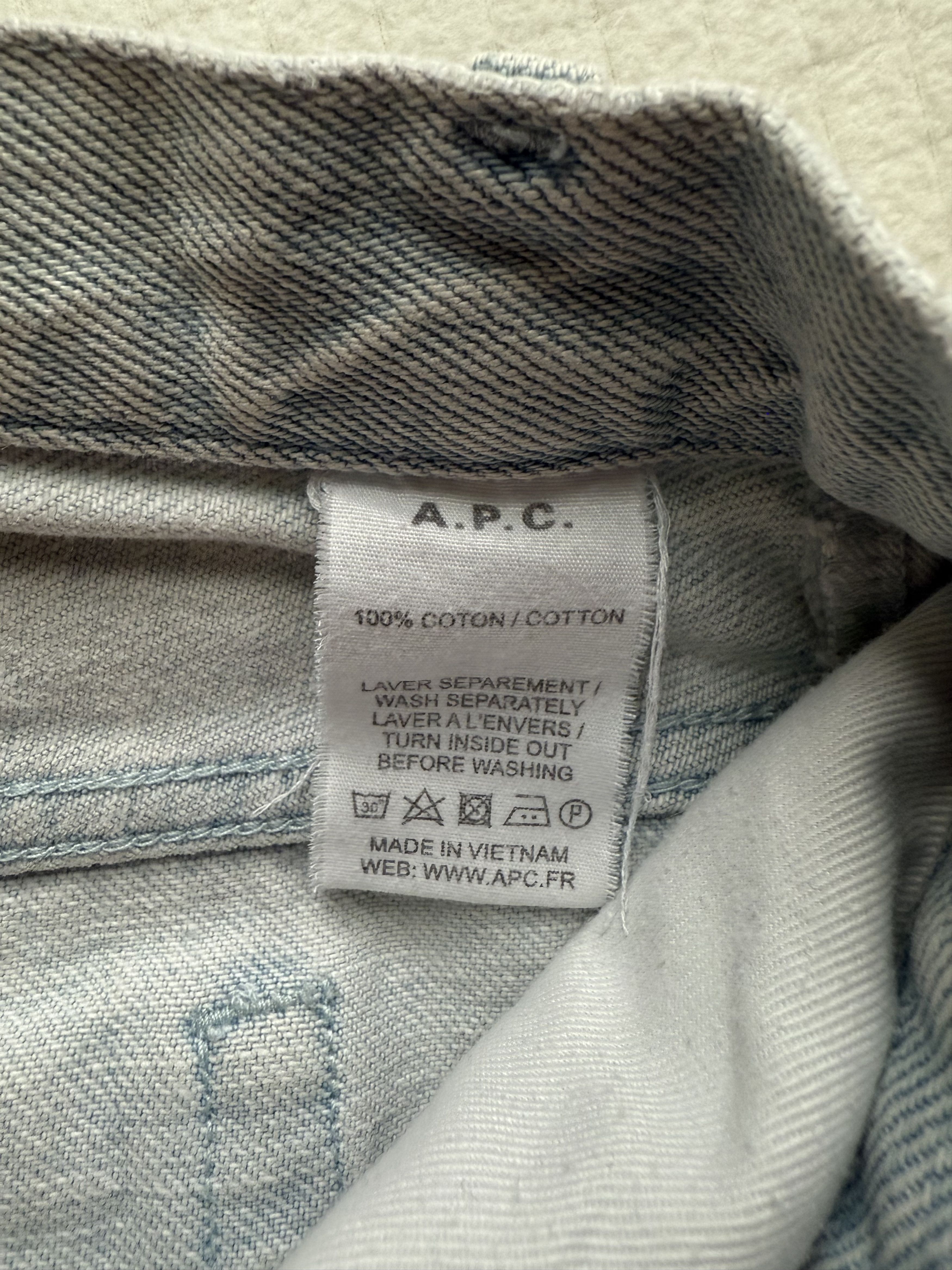 A.P.C. Light Wash Denim Size US 34 / EU 50 - 5 Thumbnail