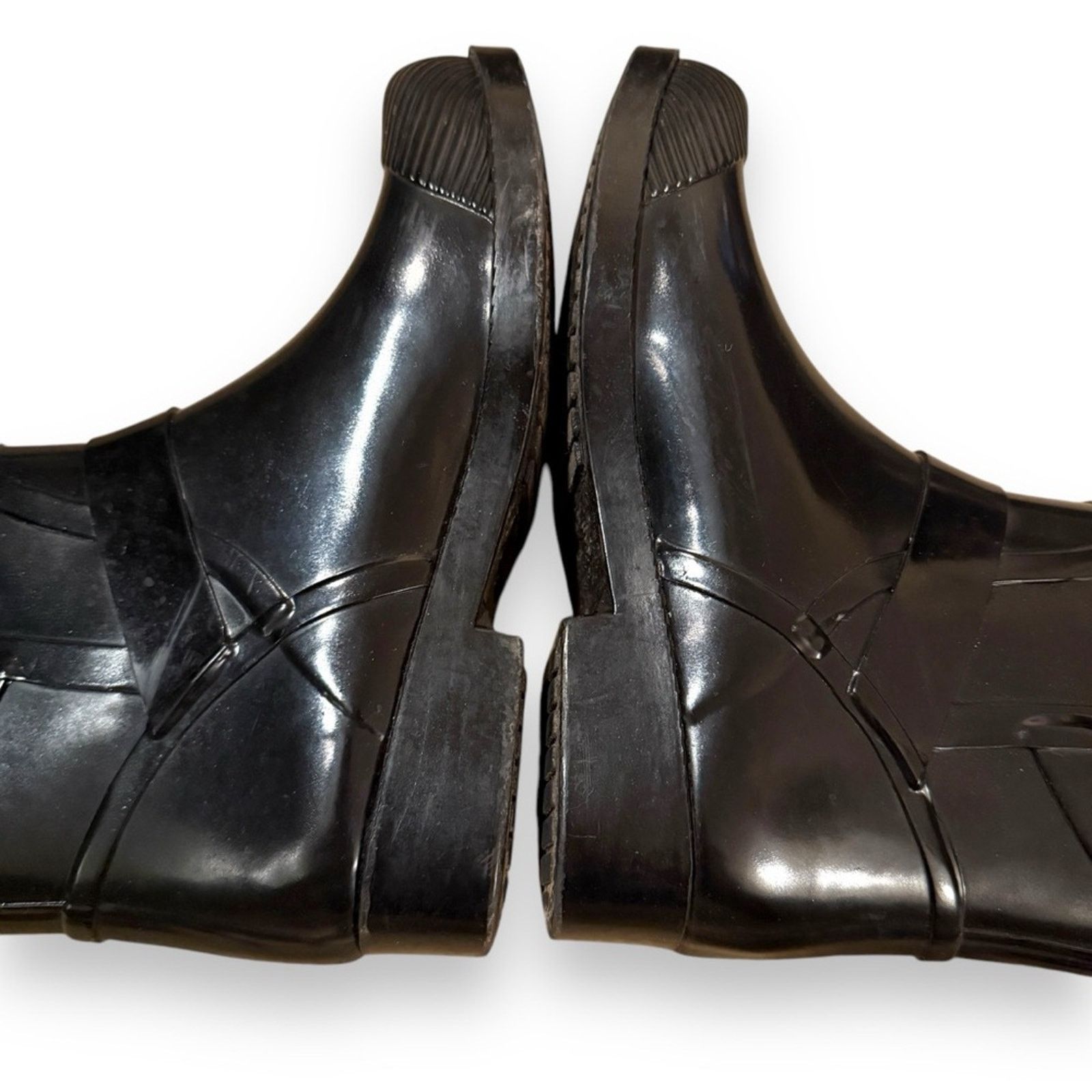 Coach Coach Lester Black Buckle Strap Rubber Short Rain Booties 5B Size US 5 / IT 35 - 7 Thumbnail