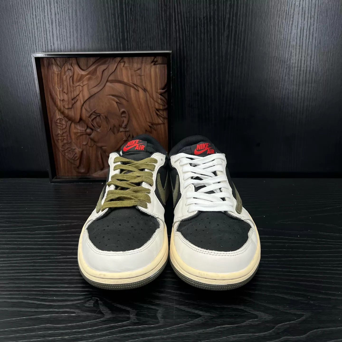 Travis Scott Travis Scott x AJ1 Low Olive Barbed 5.0 42.5 New Size US 10.5 / EU 43-44 - 5 Thumbnail