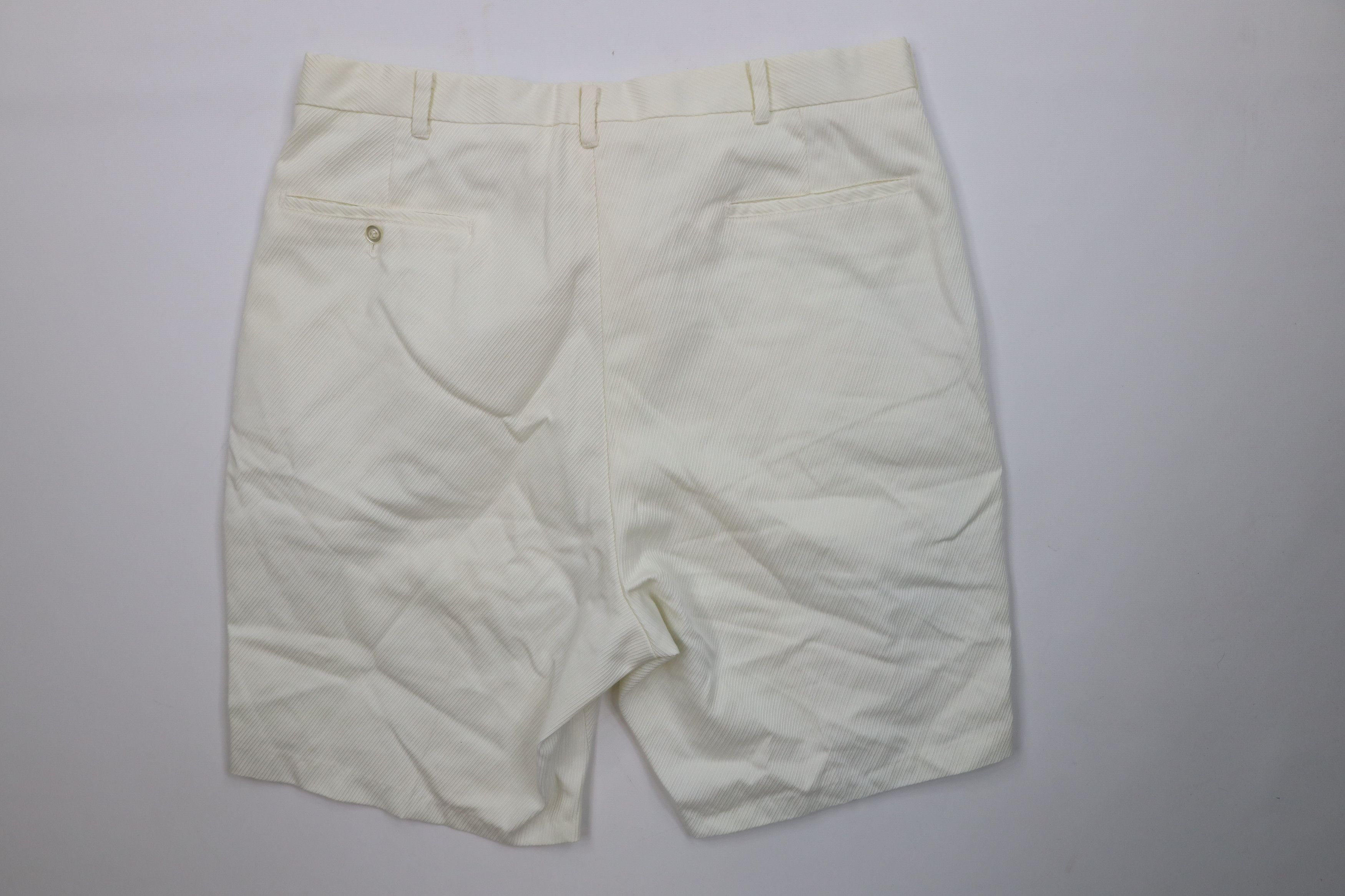 Vintage Vintage 70s Streetwear Whipcord Chino Shorts Cream USA Size US 34 / EU 50 - 8 Thumbnail