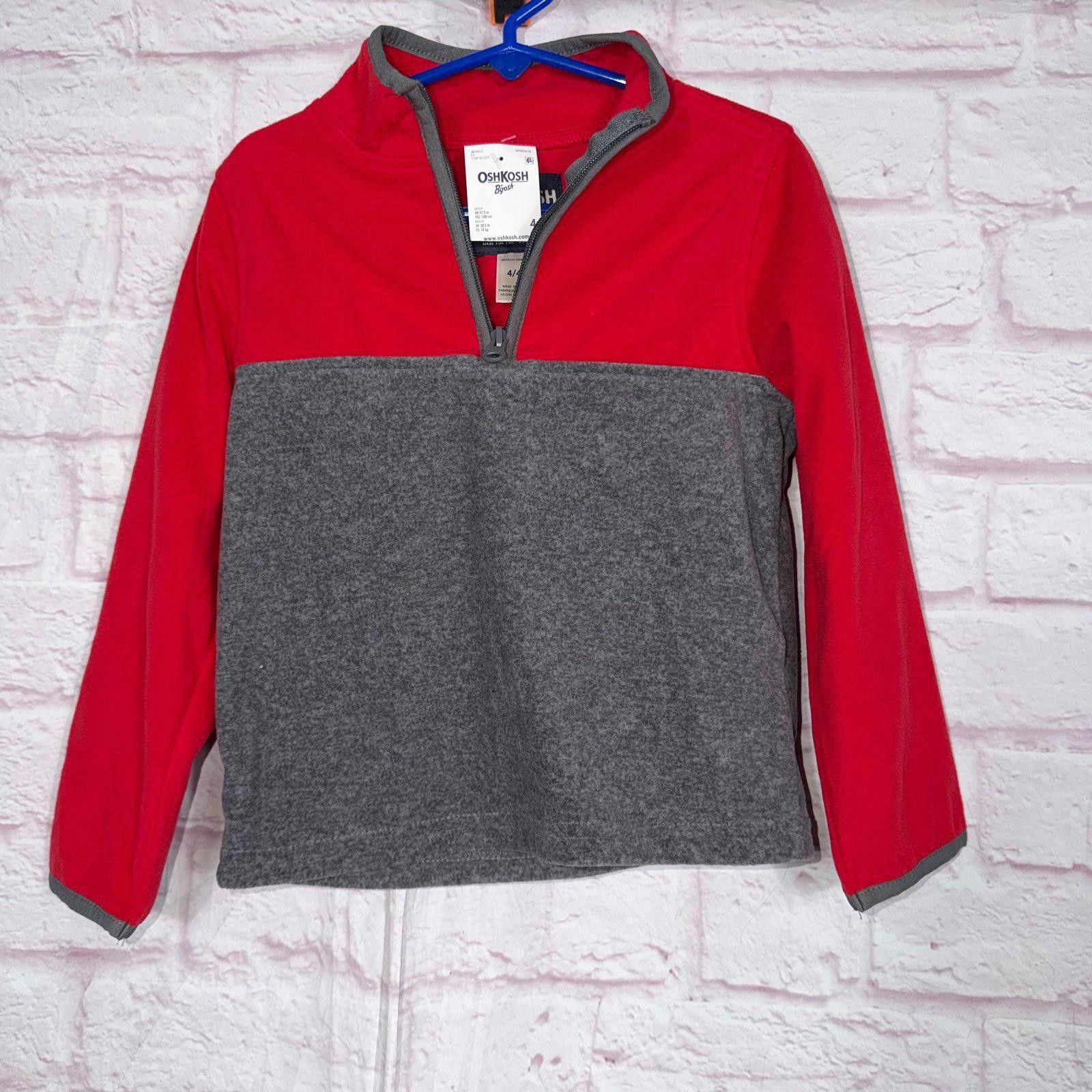 Other OshKosh B'gosh Kids' Red and Gray Pullover Size 4 NWT Size US XXS / EU 40 - 1 Thumbnail