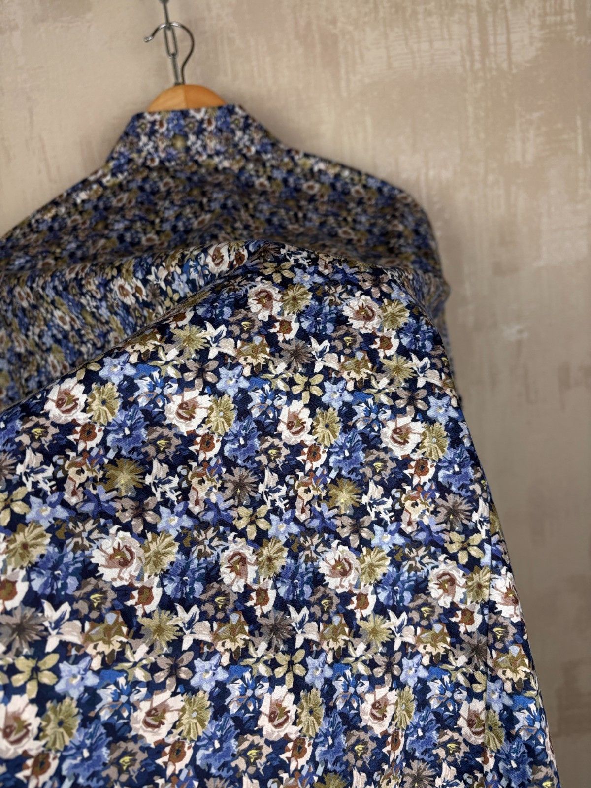 Eton Eton Floral Long Sleeve Dress Shirt Sz L (41 / 16) Slim Fit Size US L / EU 52-54 / 3 - 16 Thumbnail