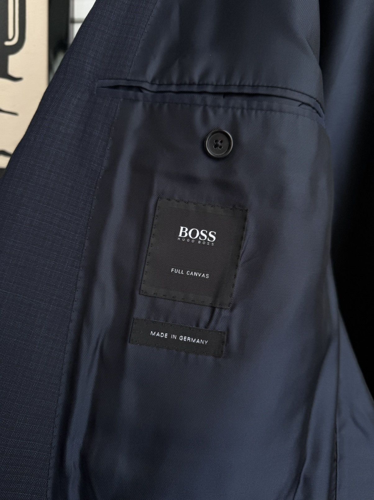 Hugo Boss Hugo Boss Loro Piana Full Canvas Wool Blazer Navy Size 42R - 6 Thumbnail